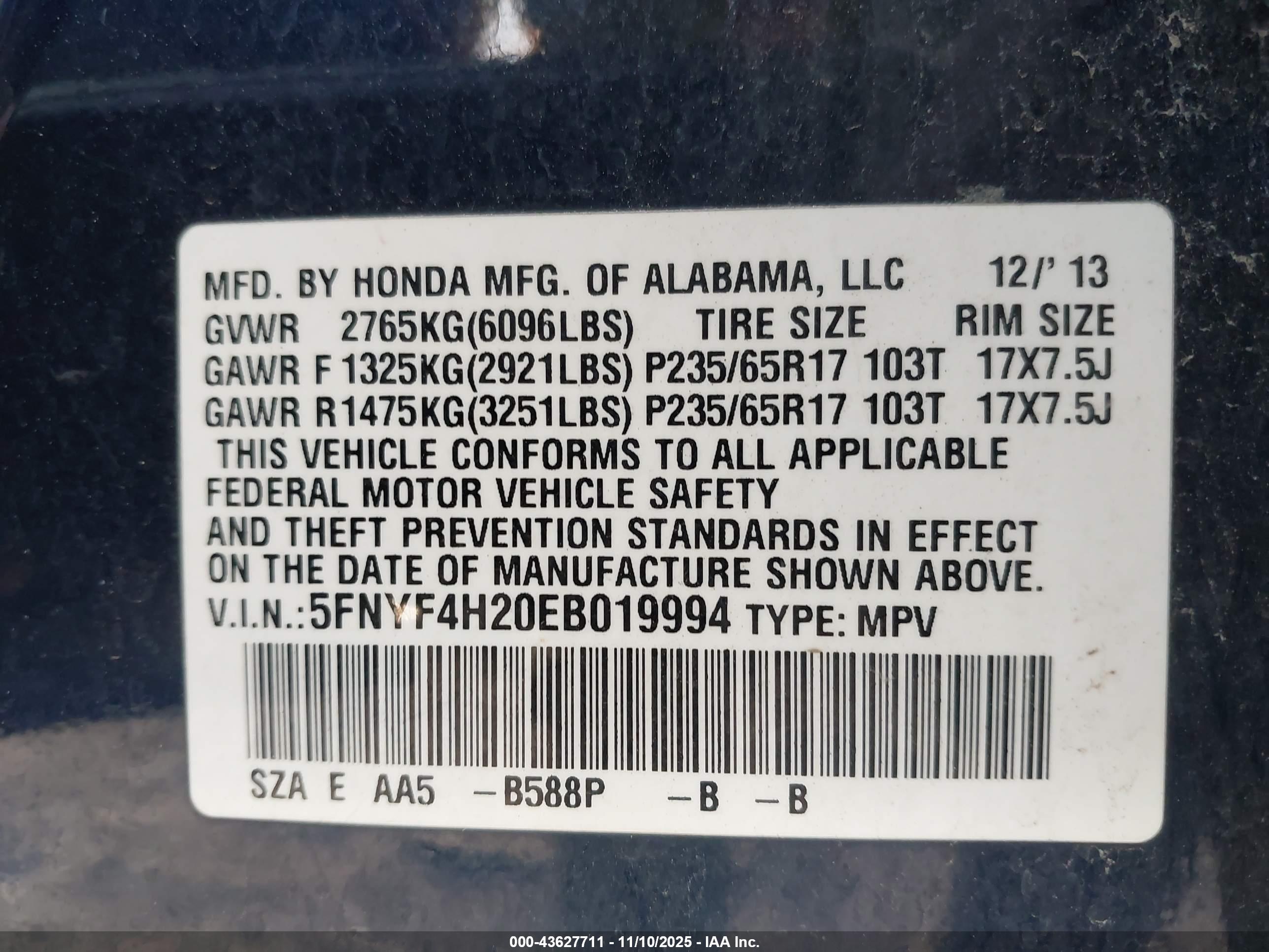 HONDA PILOT image 9