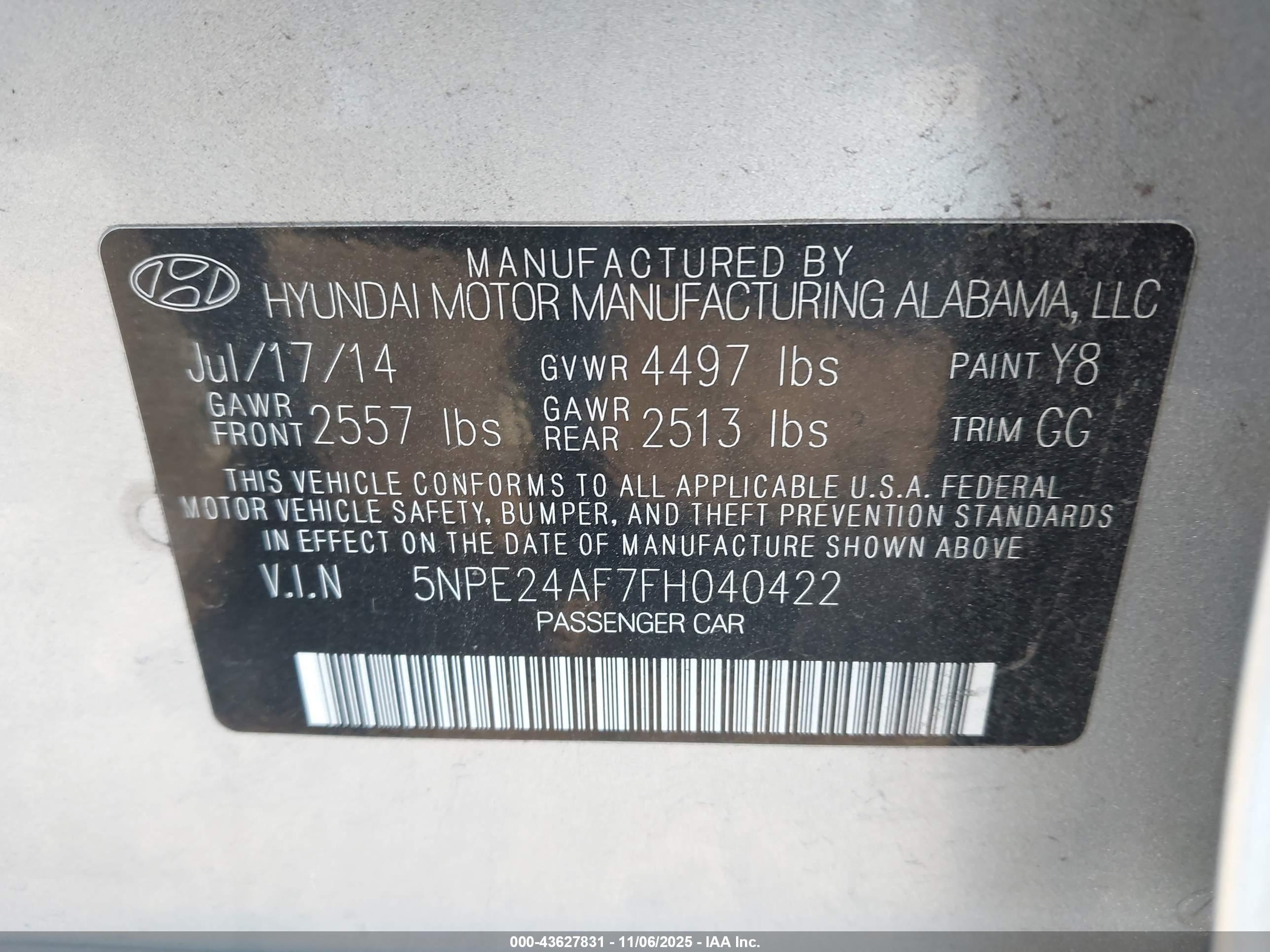 HYUNDAI SONATA image 9