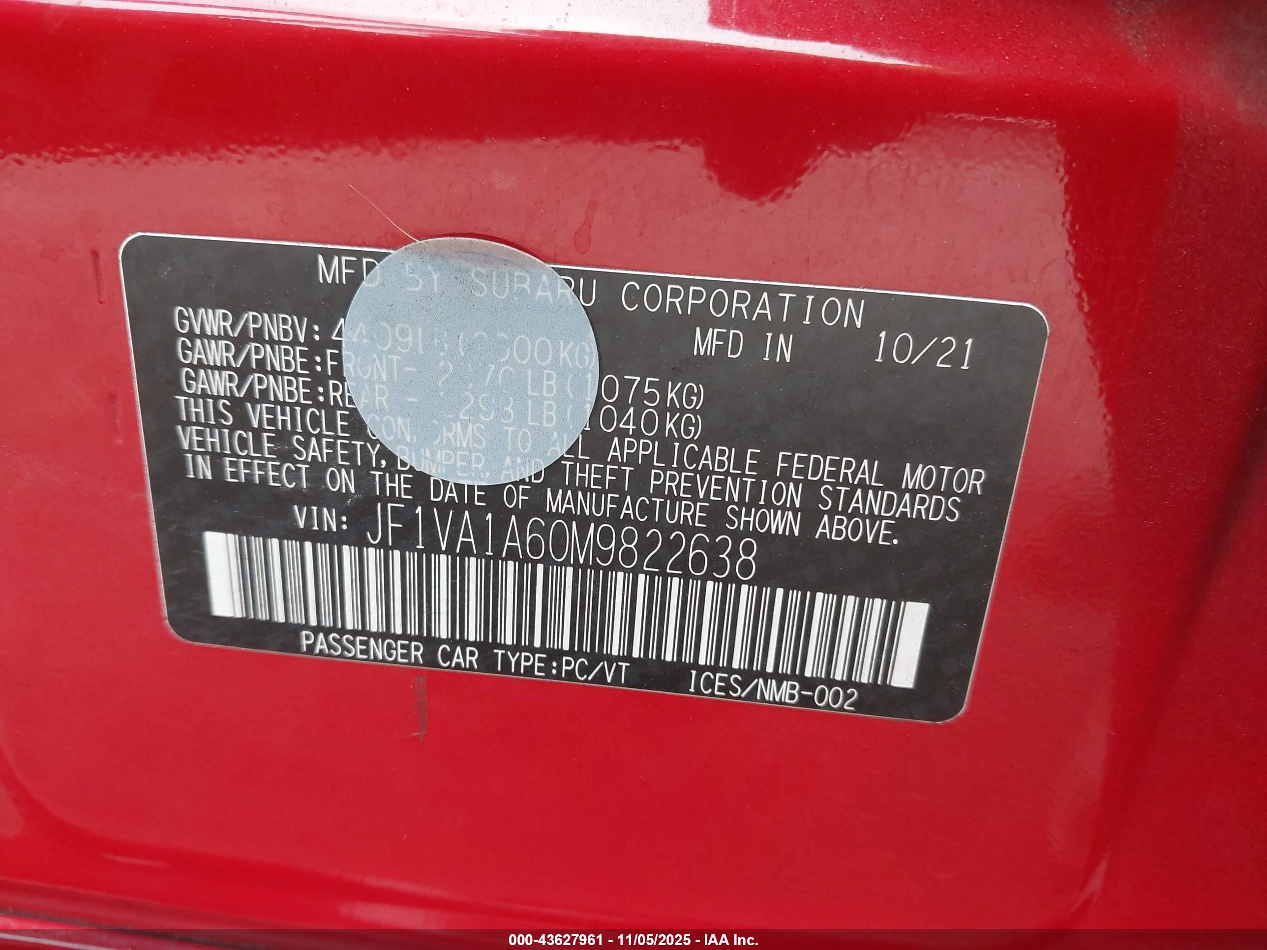 SUBARU WRX image 9