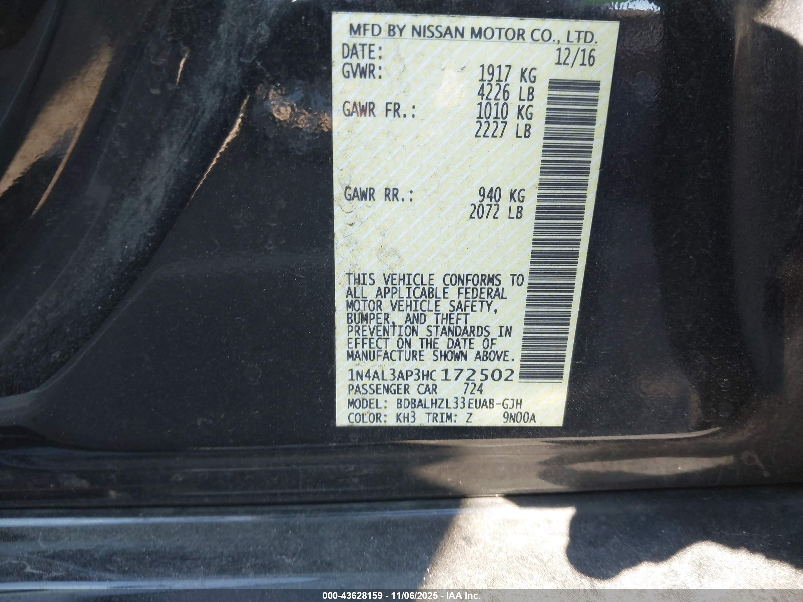 NISSAN ALTIMA image 9