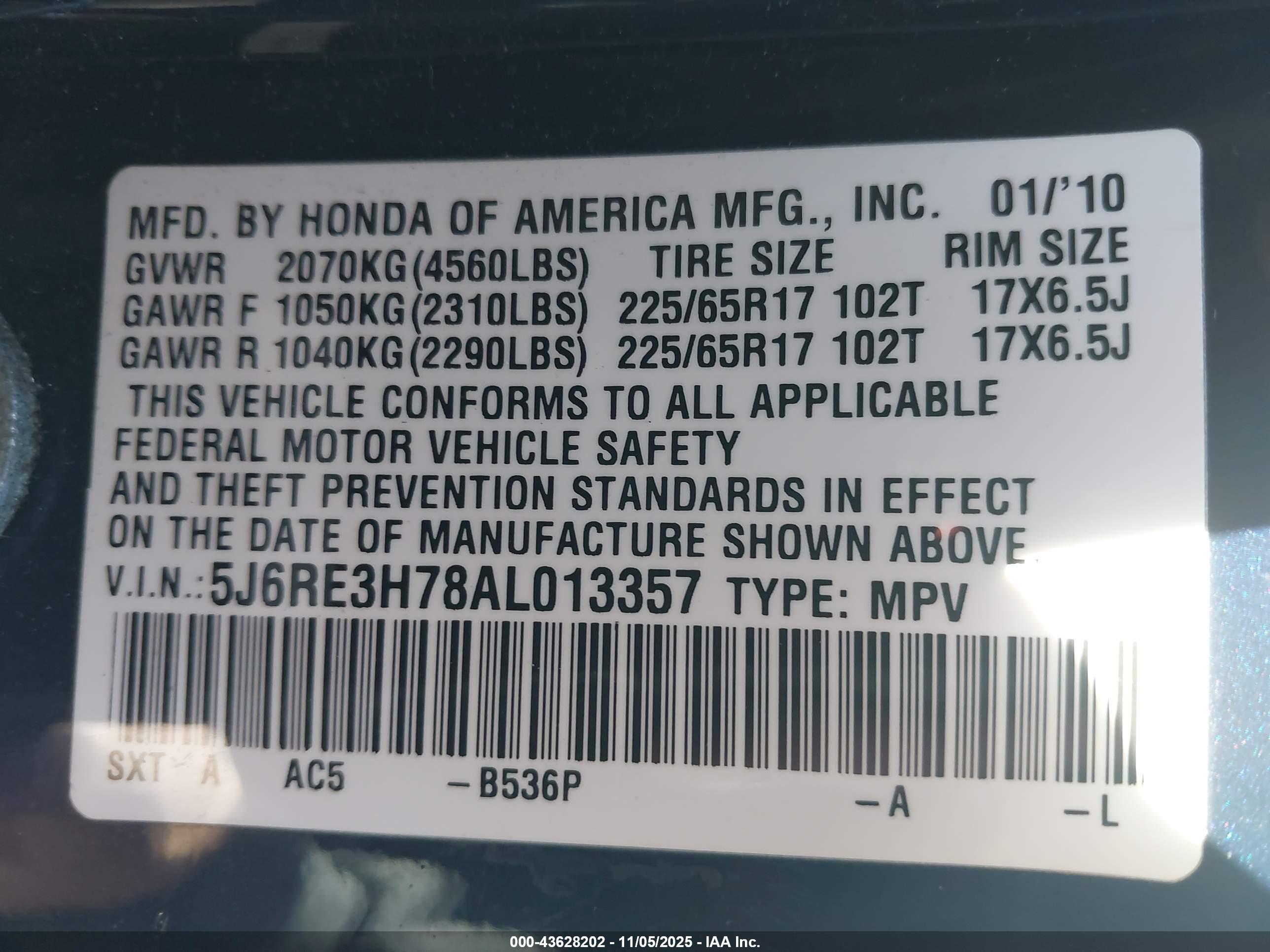 HONDA CR-V image 9