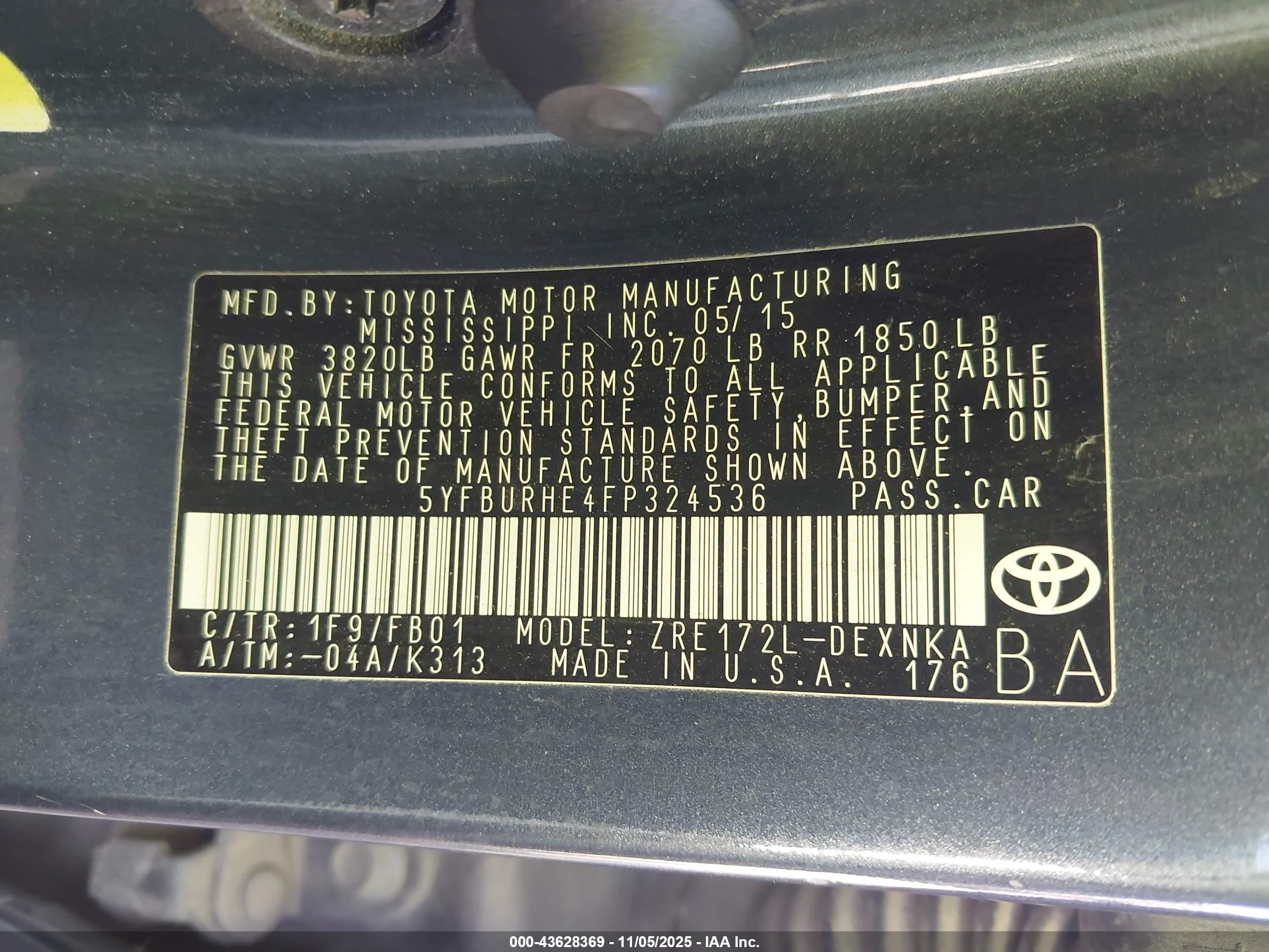 TOYOTA COROLLA image 9
