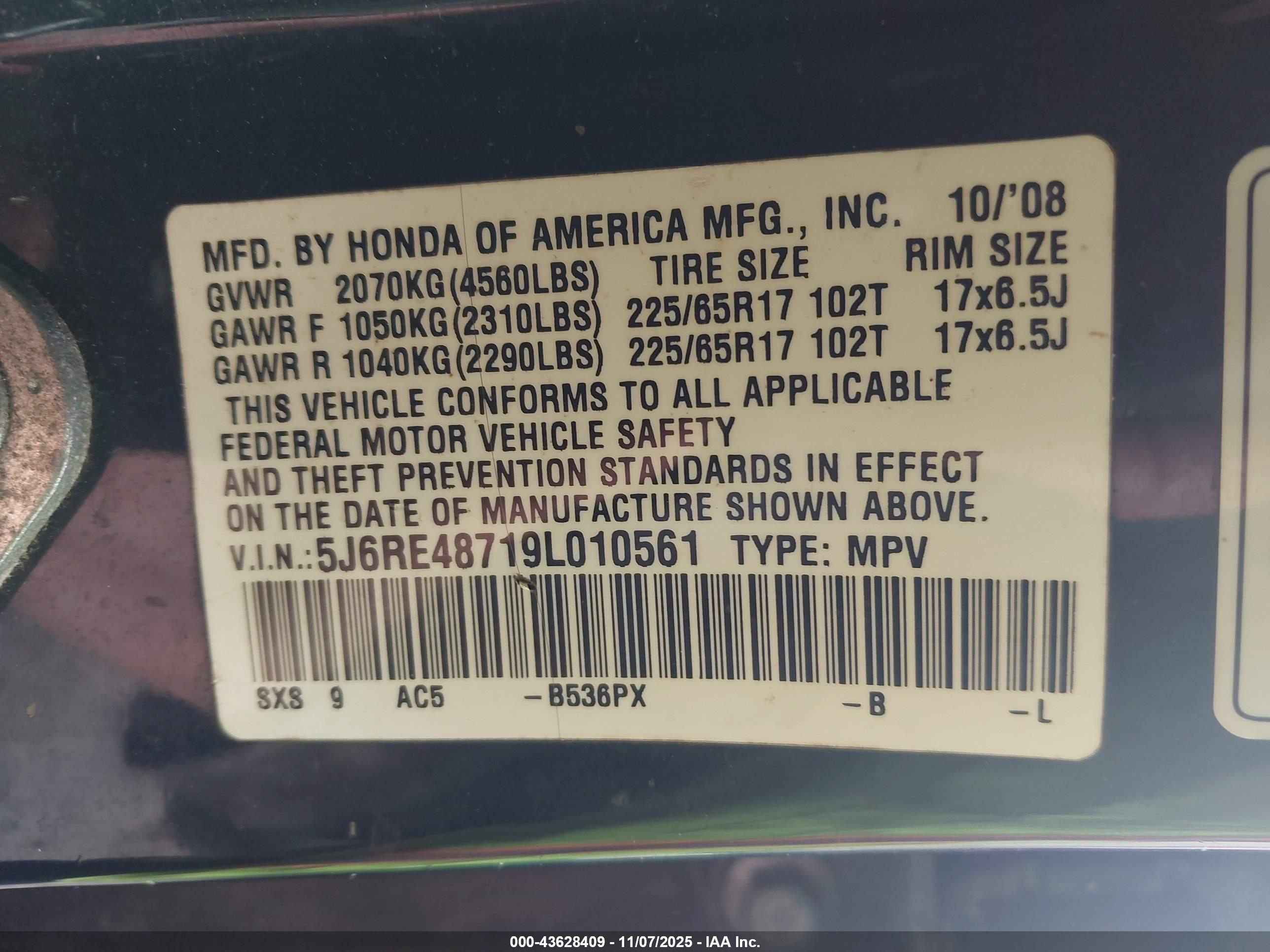 HONDA CR-V image 9