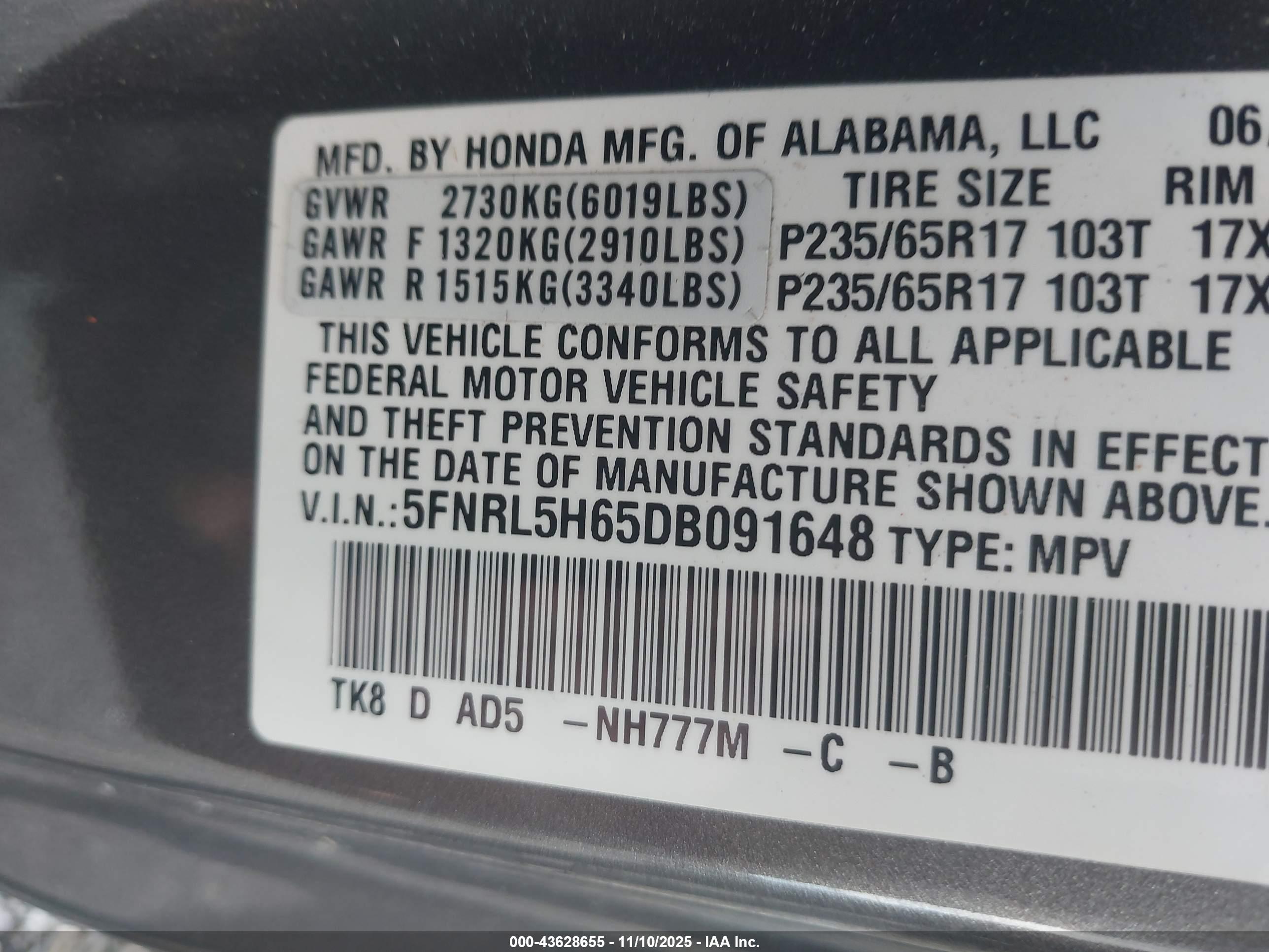 HONDA ODYSSEY image 9