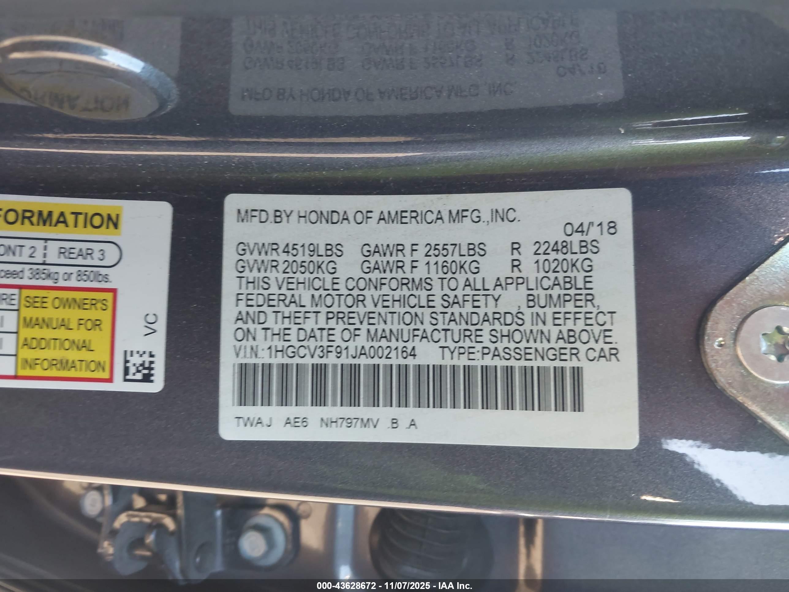 HONDA ACCORD image 9