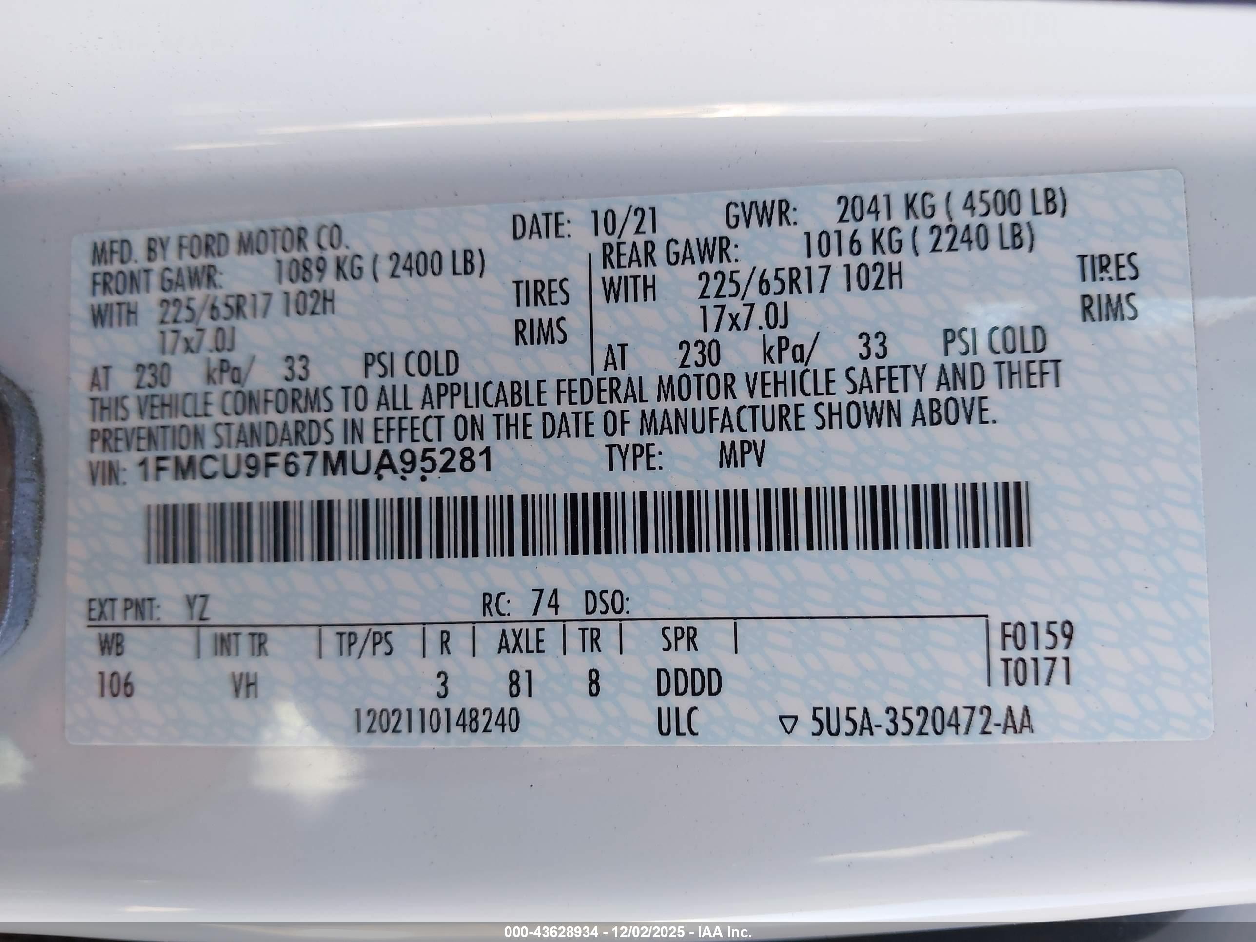 FORD ESCAPE image 9