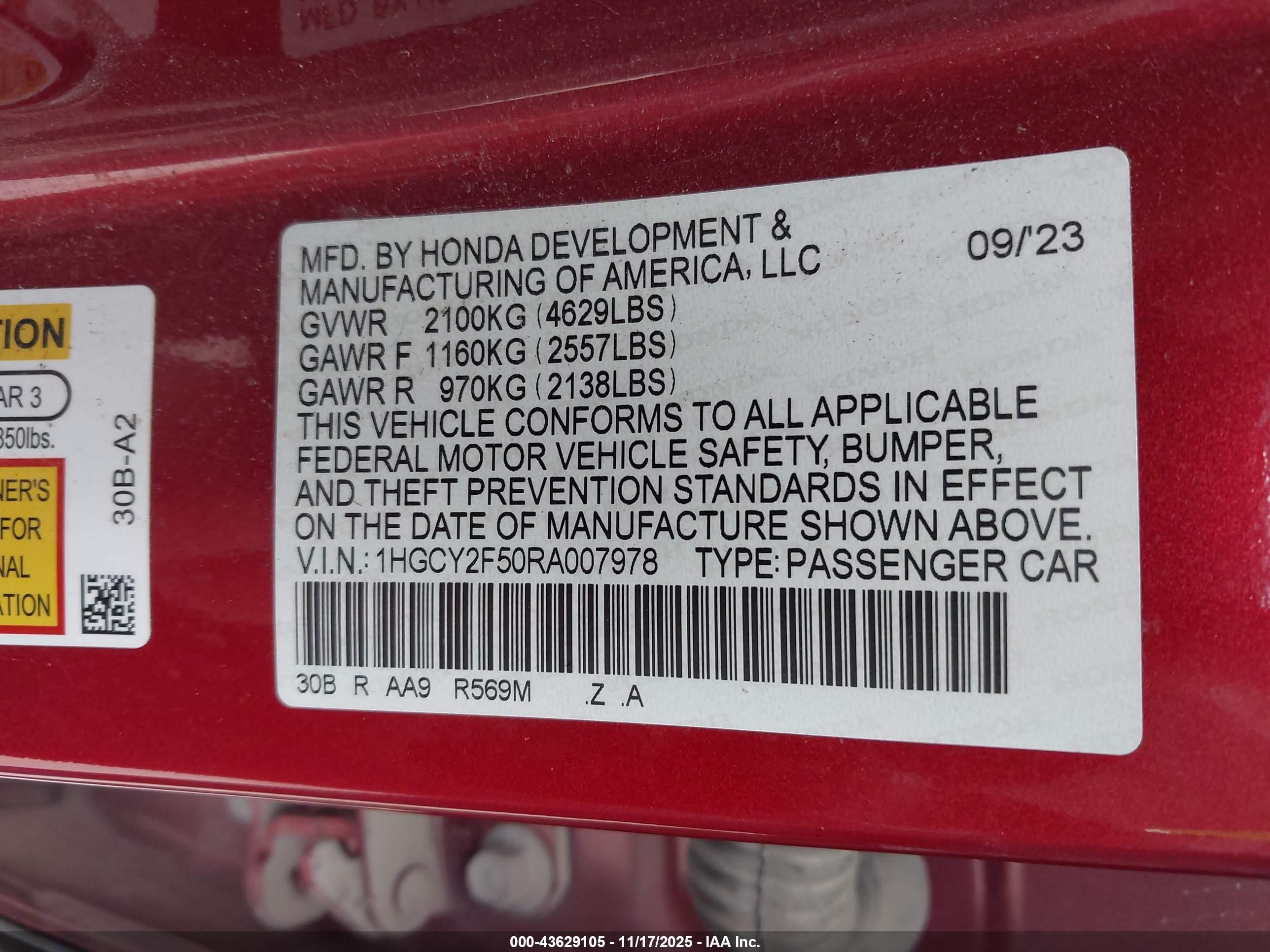 HONDA ACCORD image 9
