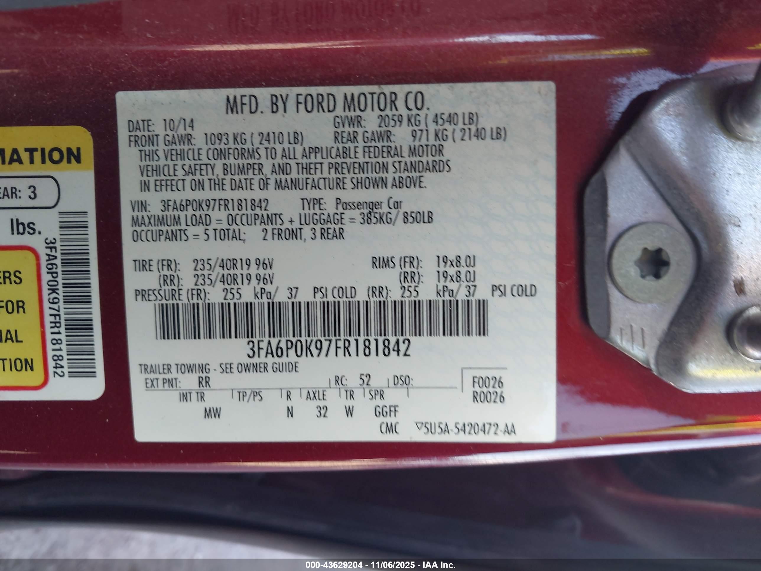 FORD FUSION image 9