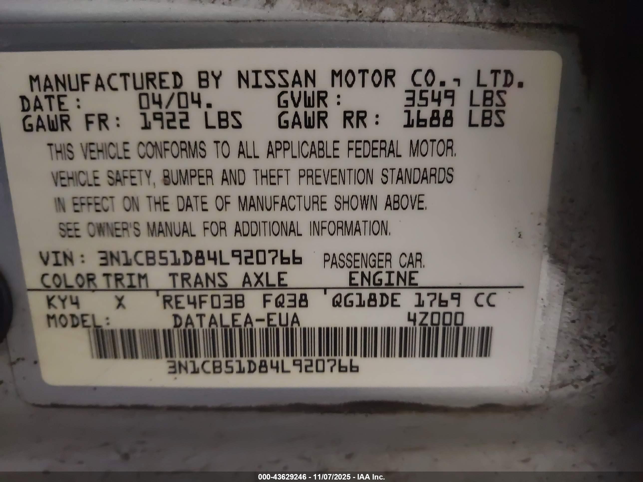 NISSAN SENTRA image 9