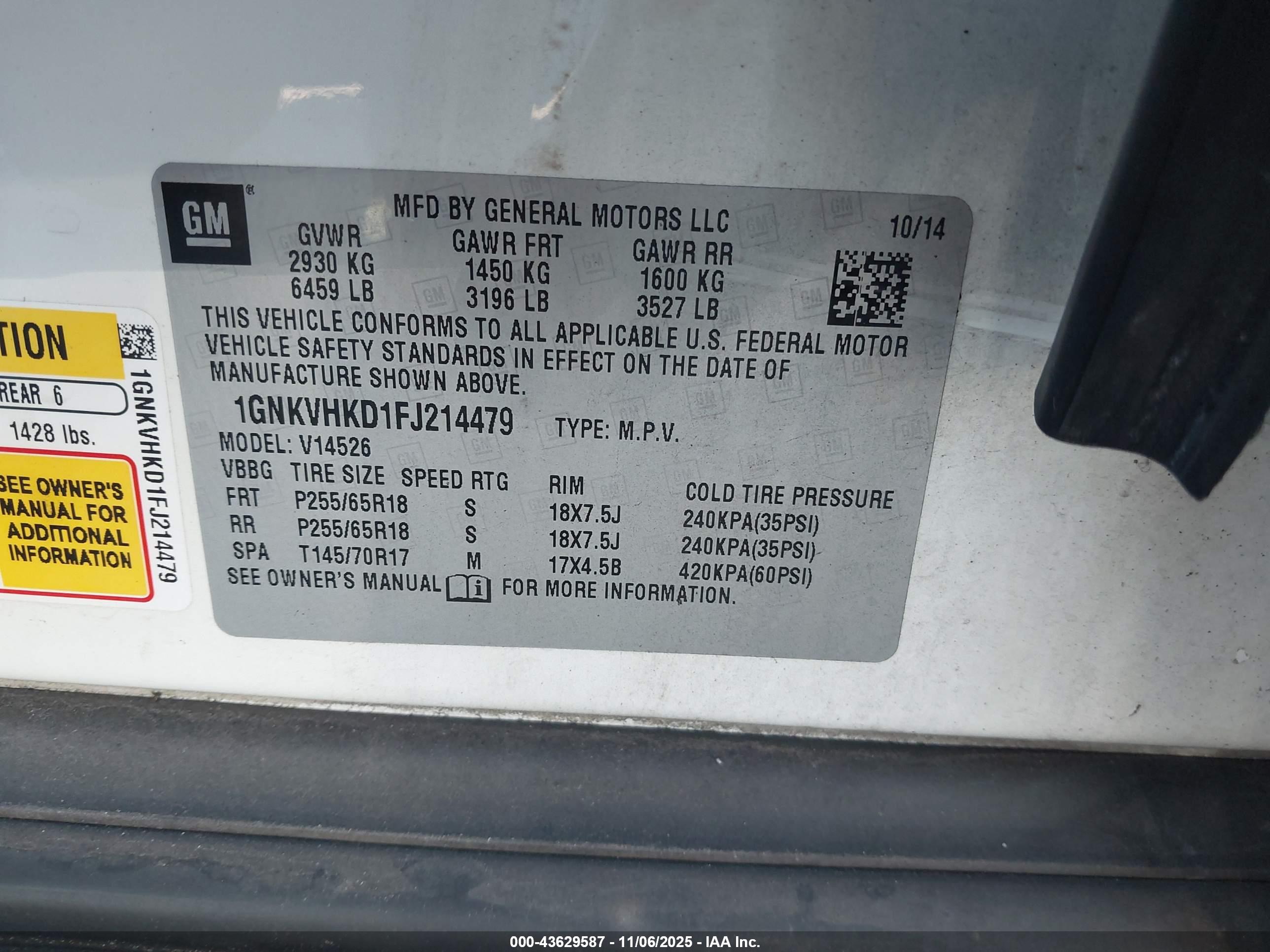 CHEVROLET TRAVERSE image 9