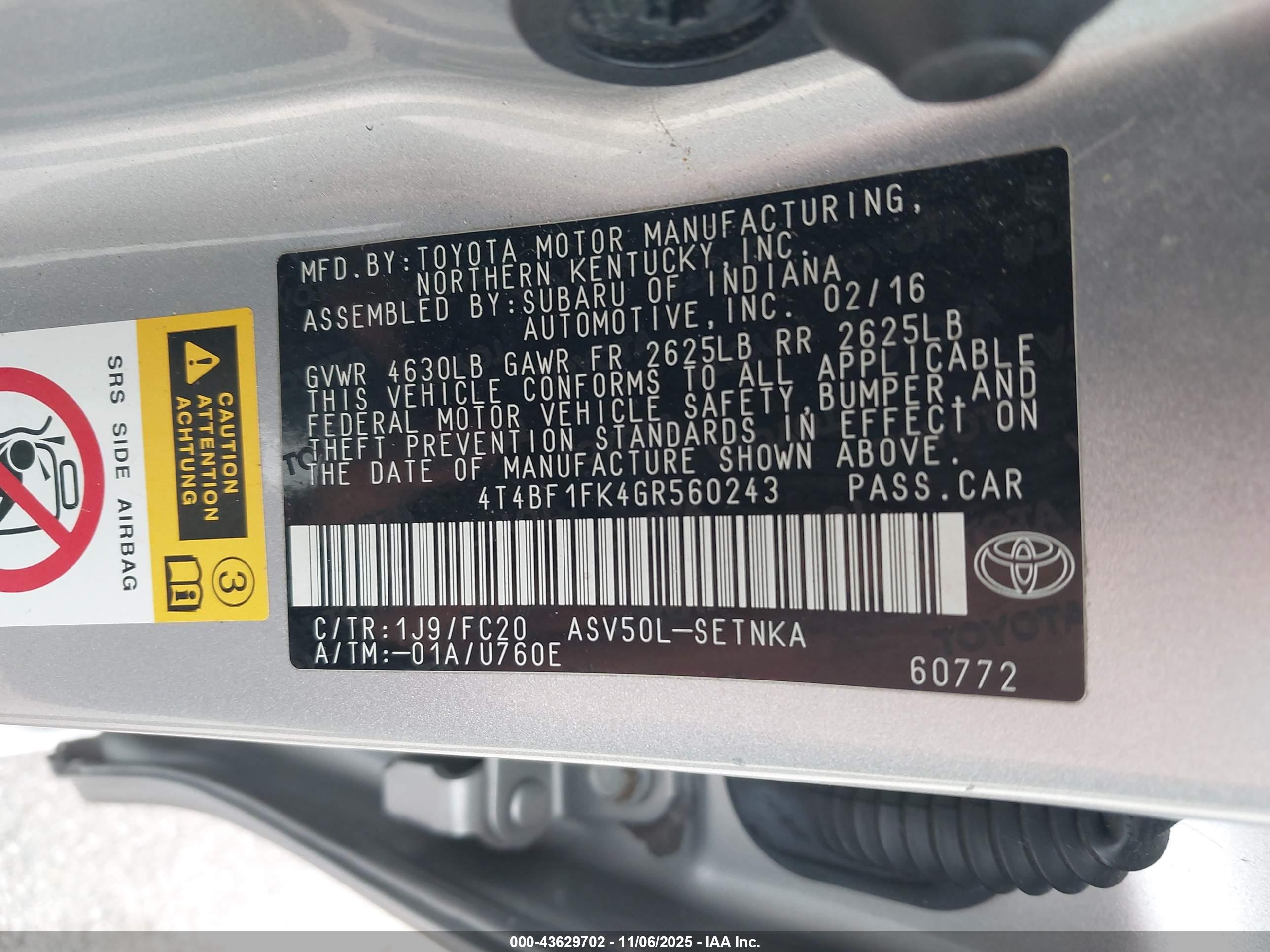 TOYOTA CAMRY image 9