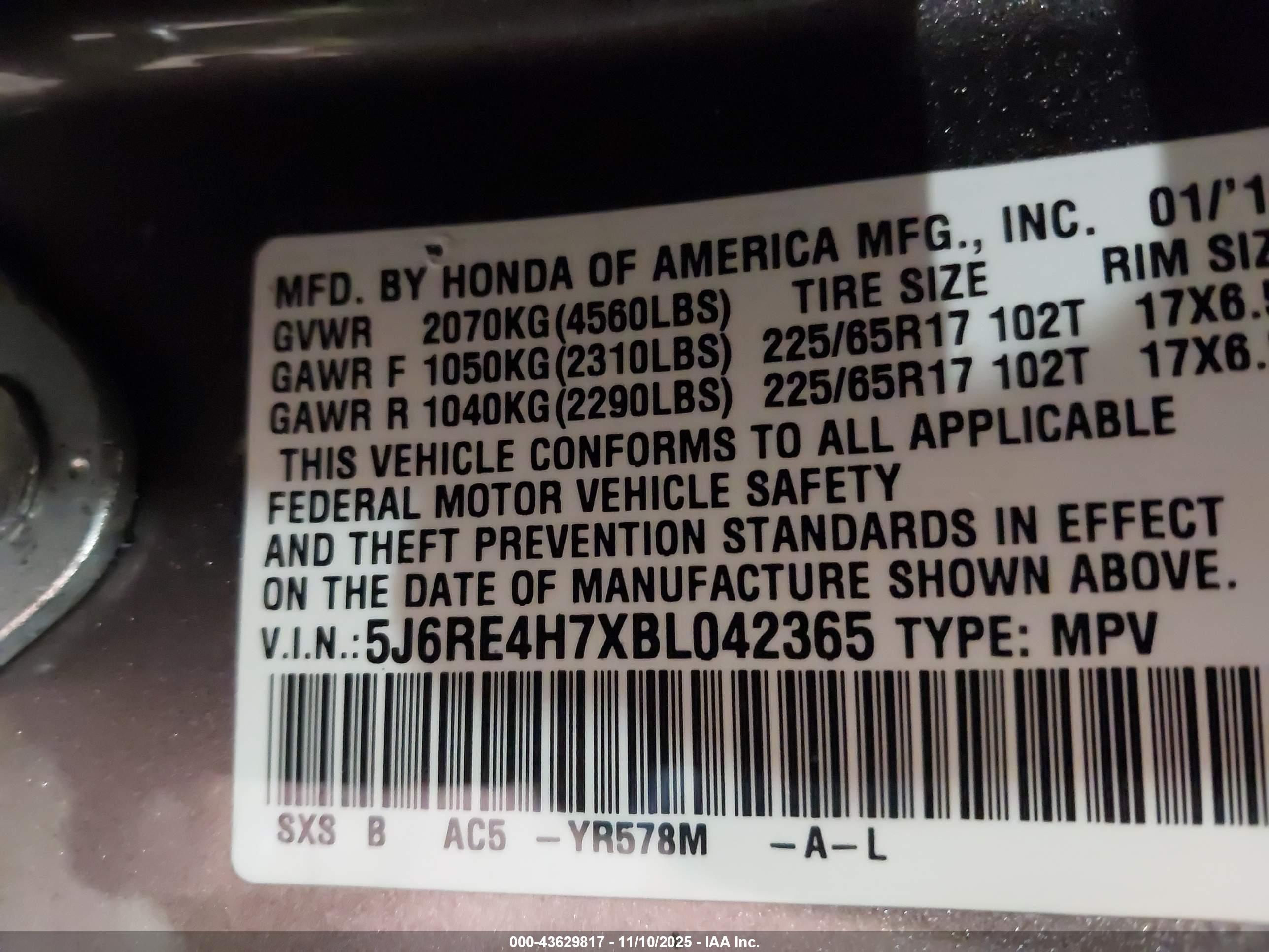 HONDA CR-V image 9