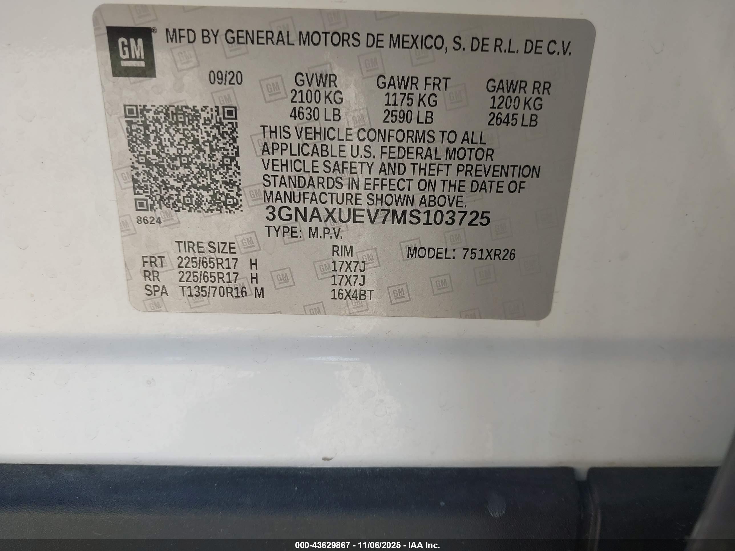CHEVROLET EQUINOX image 9