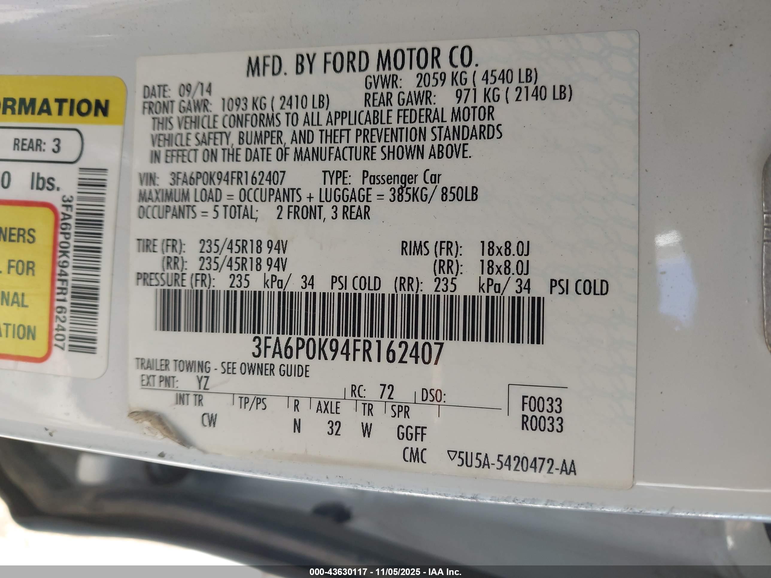 FORD FUSION image 9