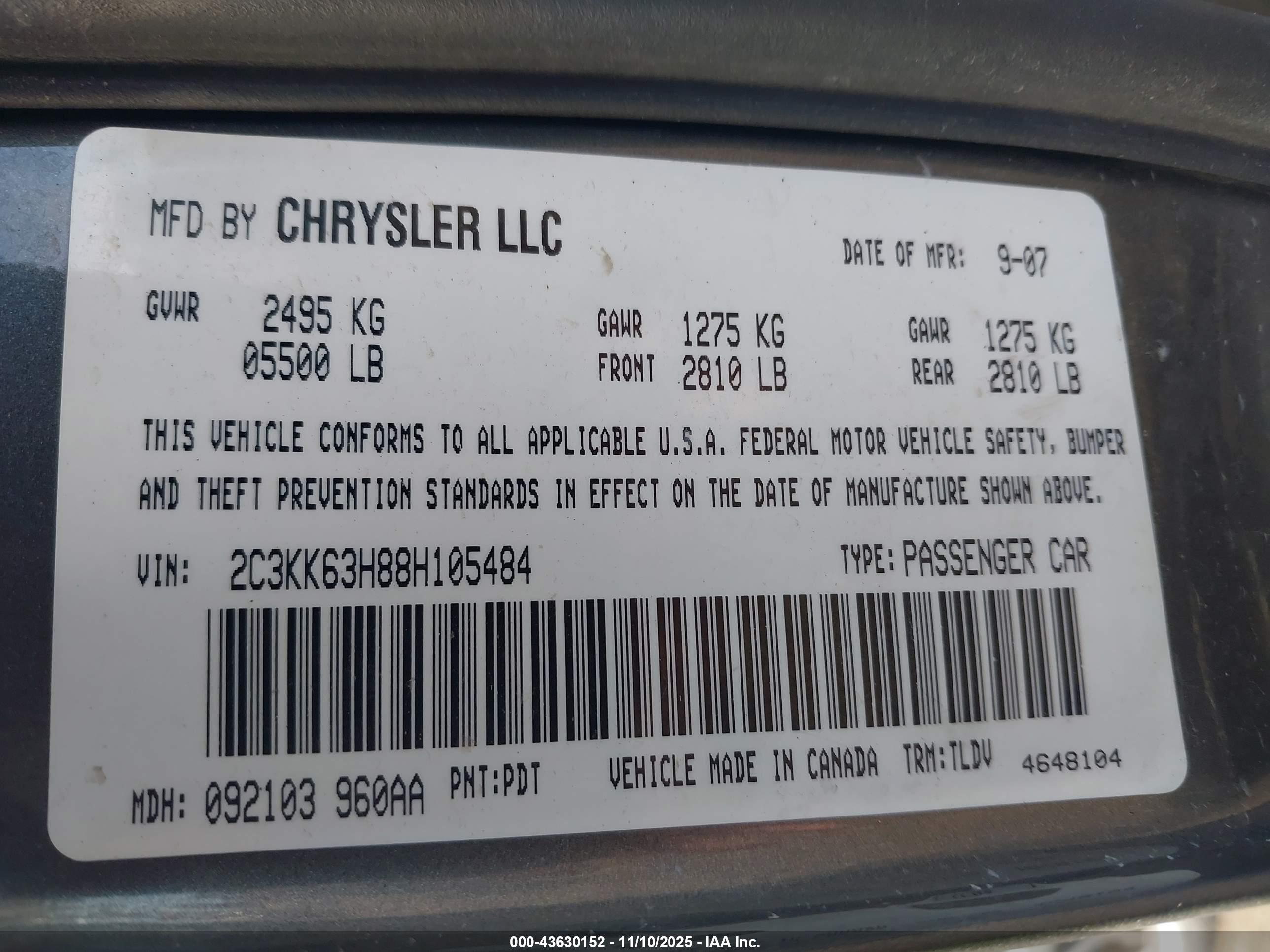 CHRYSLER 300C image 9