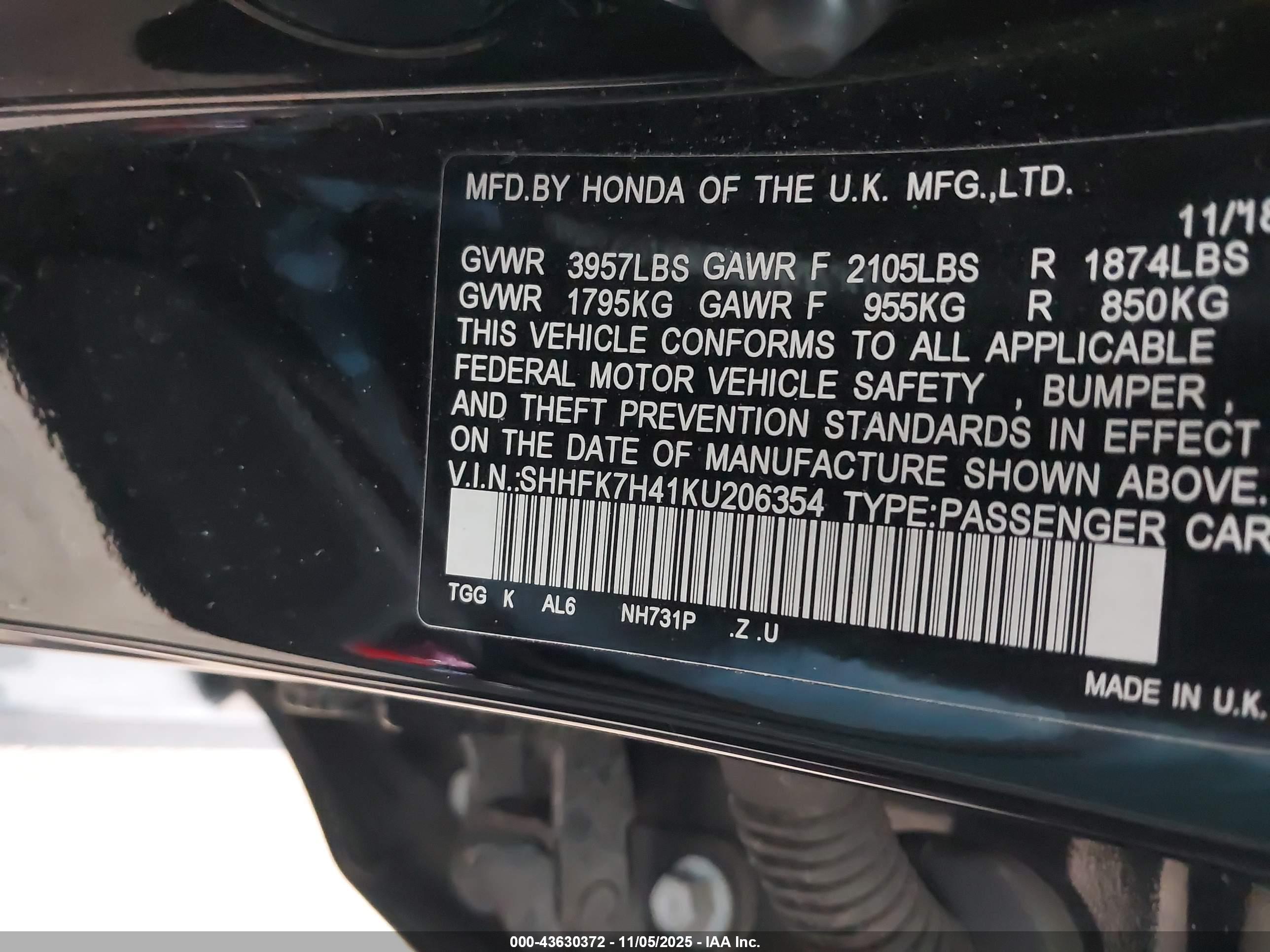 HONDA CIVIC image 9