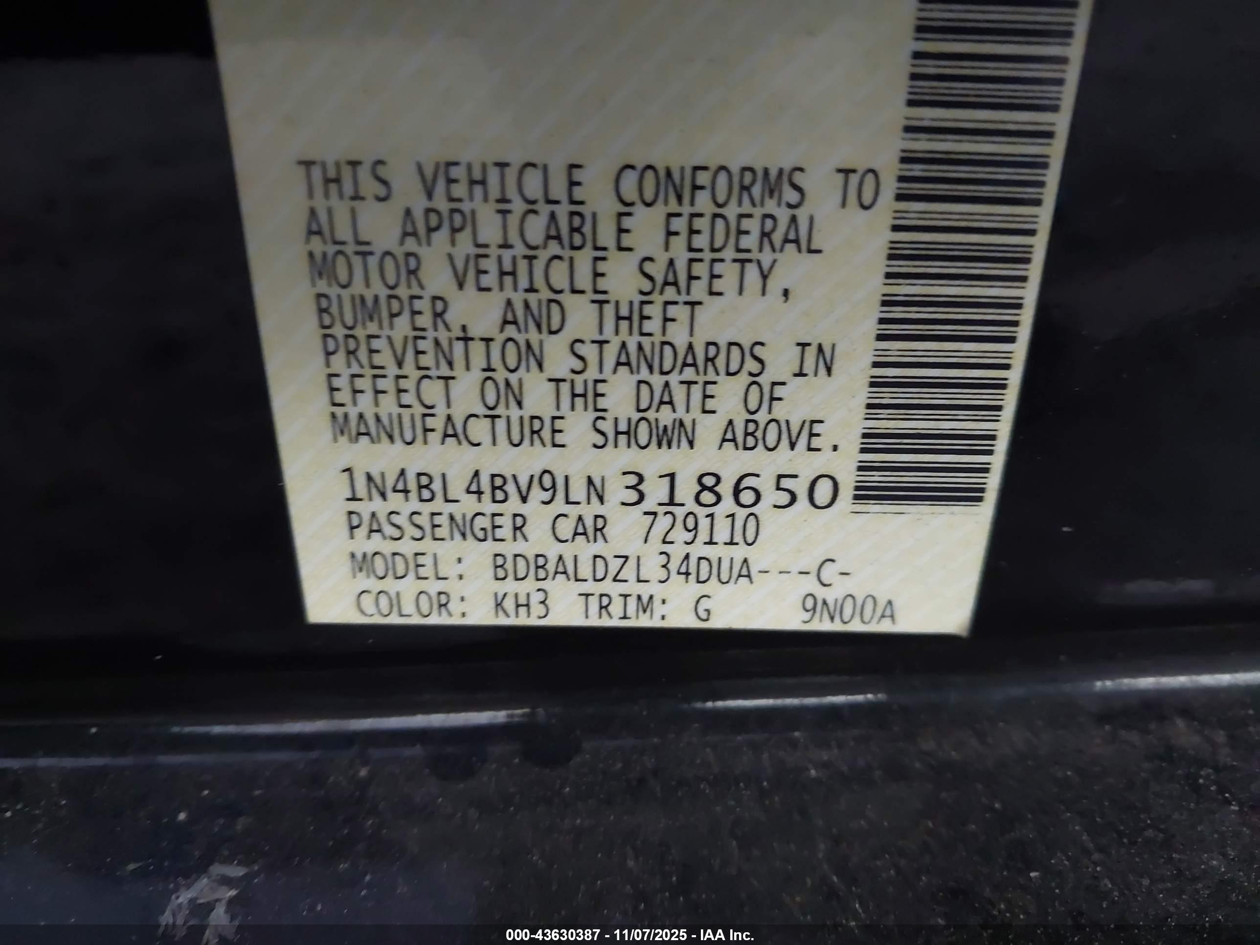 NISSAN ALTIMA image 9
