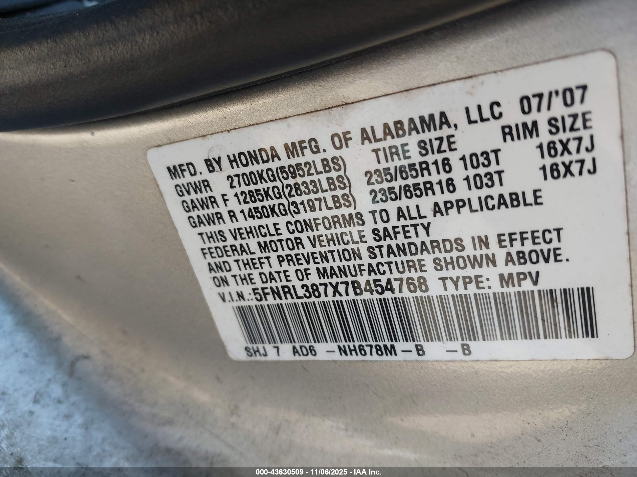 HONDA ODYSSEY image 9