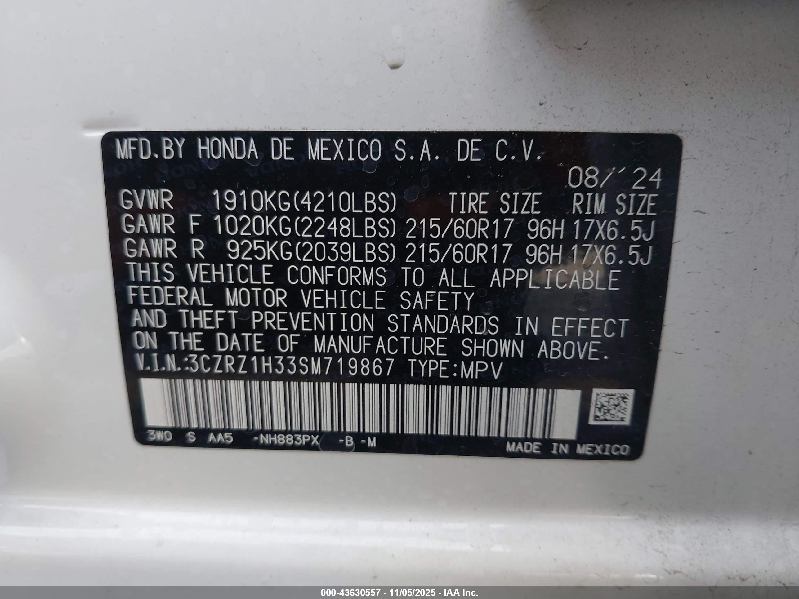 HONDA HR-V image 9