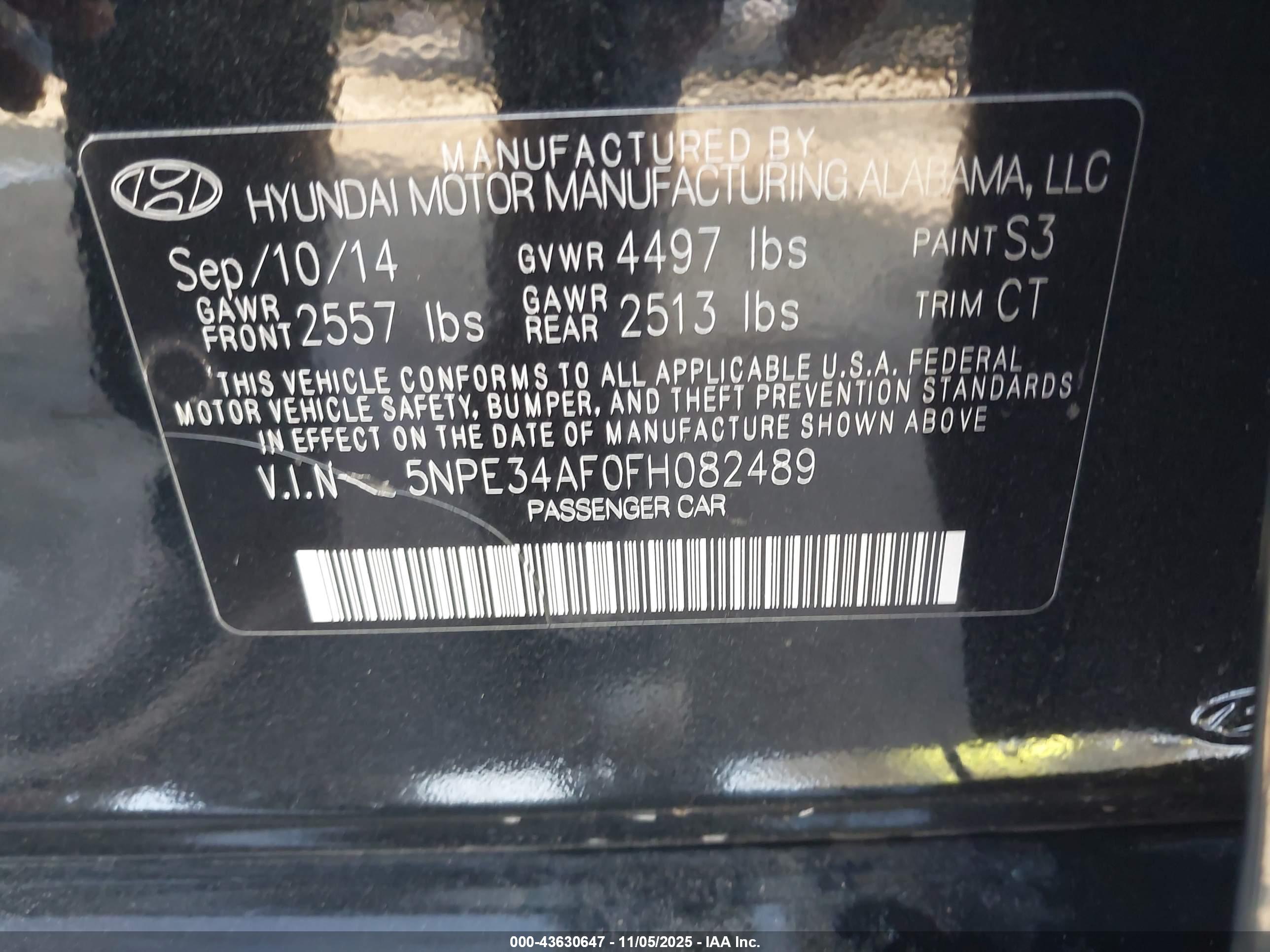 HYUNDAI SONATA image 9