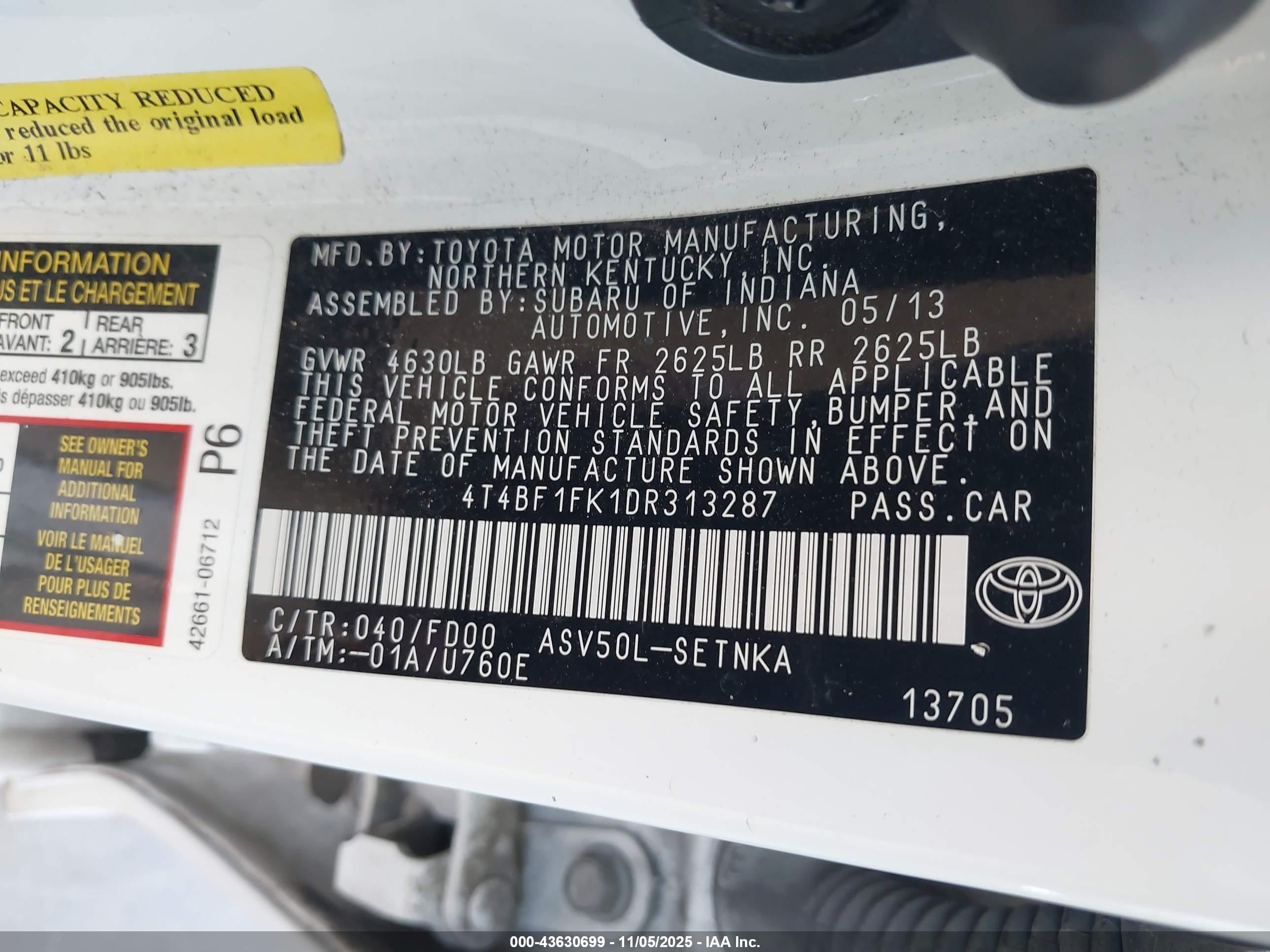 TOYOTA CAMRY image 9