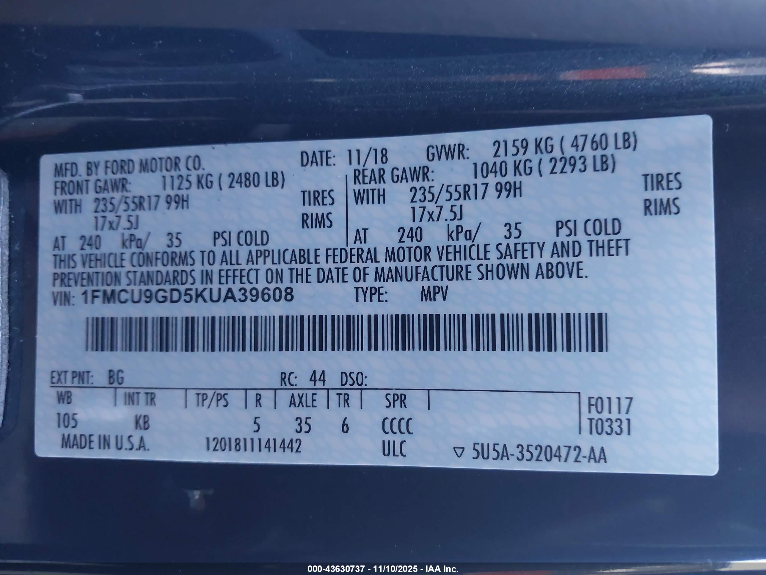 FORD ESCAPE image 9