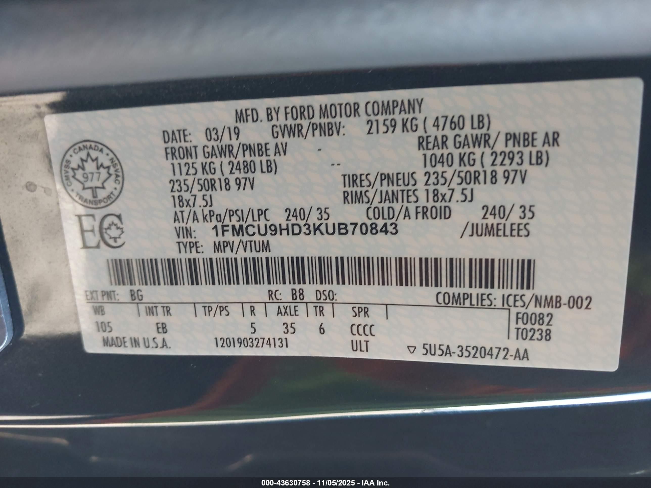 FORD ESCAPE image 9