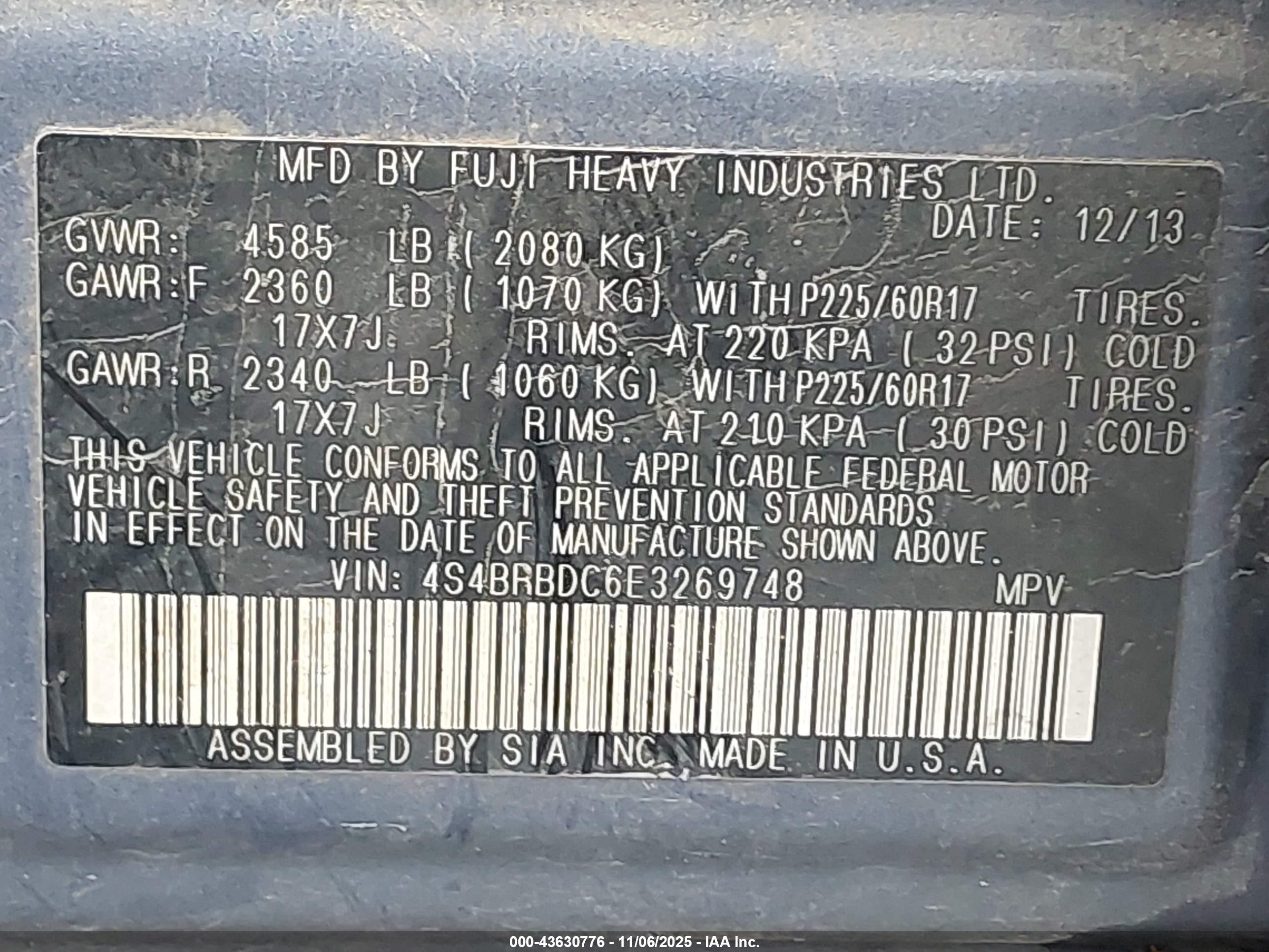 SUBARU OUTBACK image 9