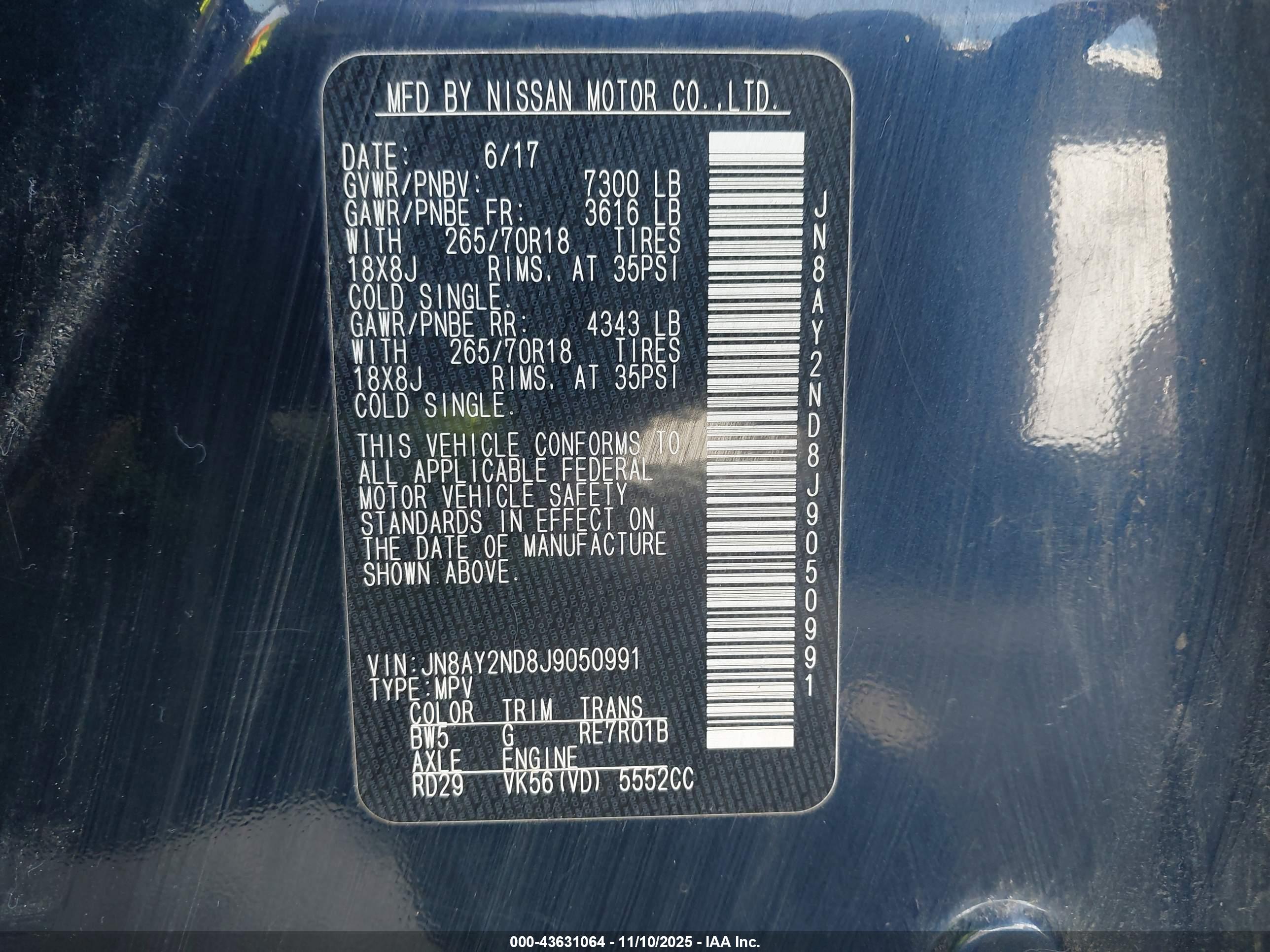 NISSAN ARMADA image 9