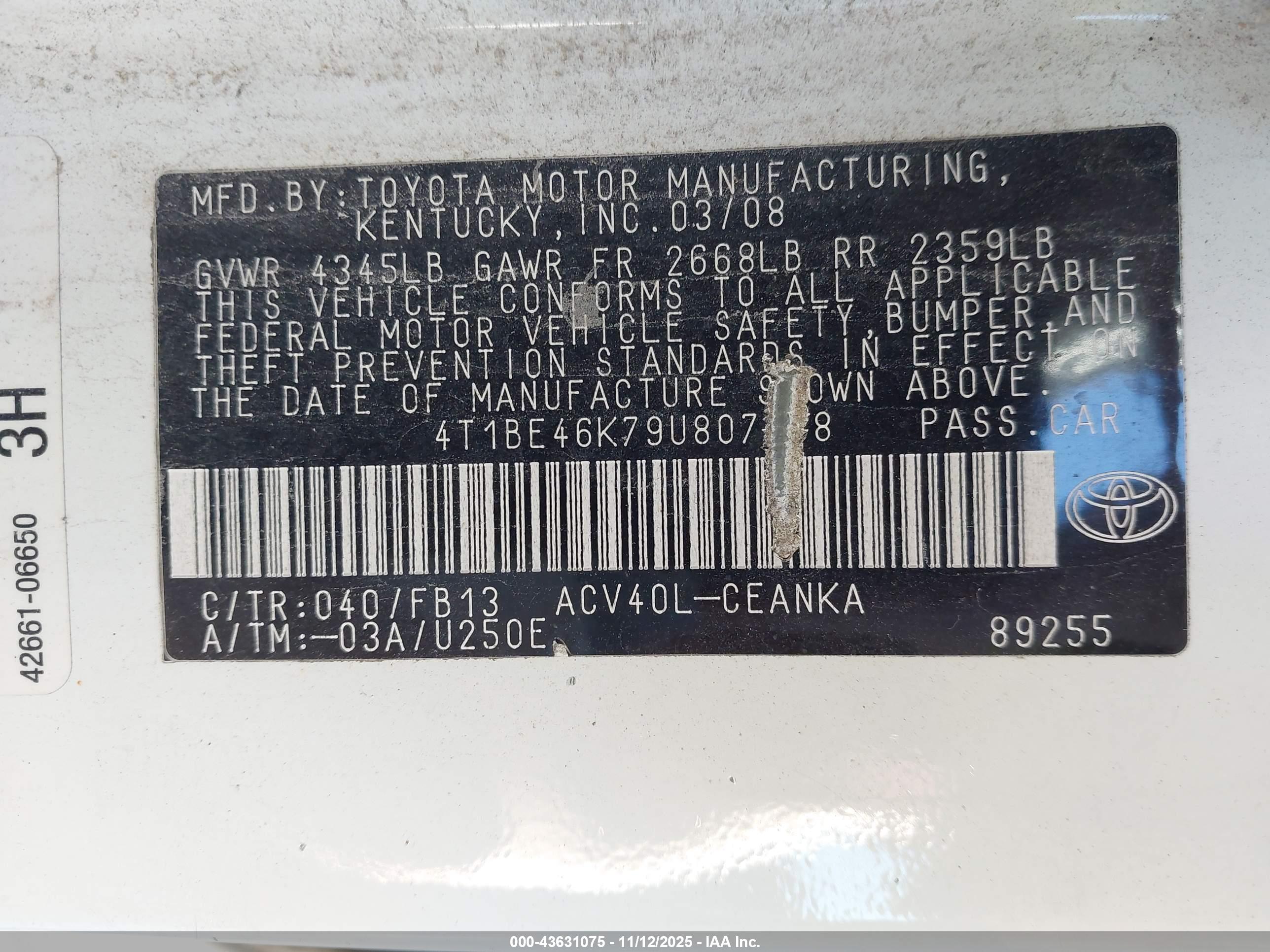 TOYOTA CAMRY image 9