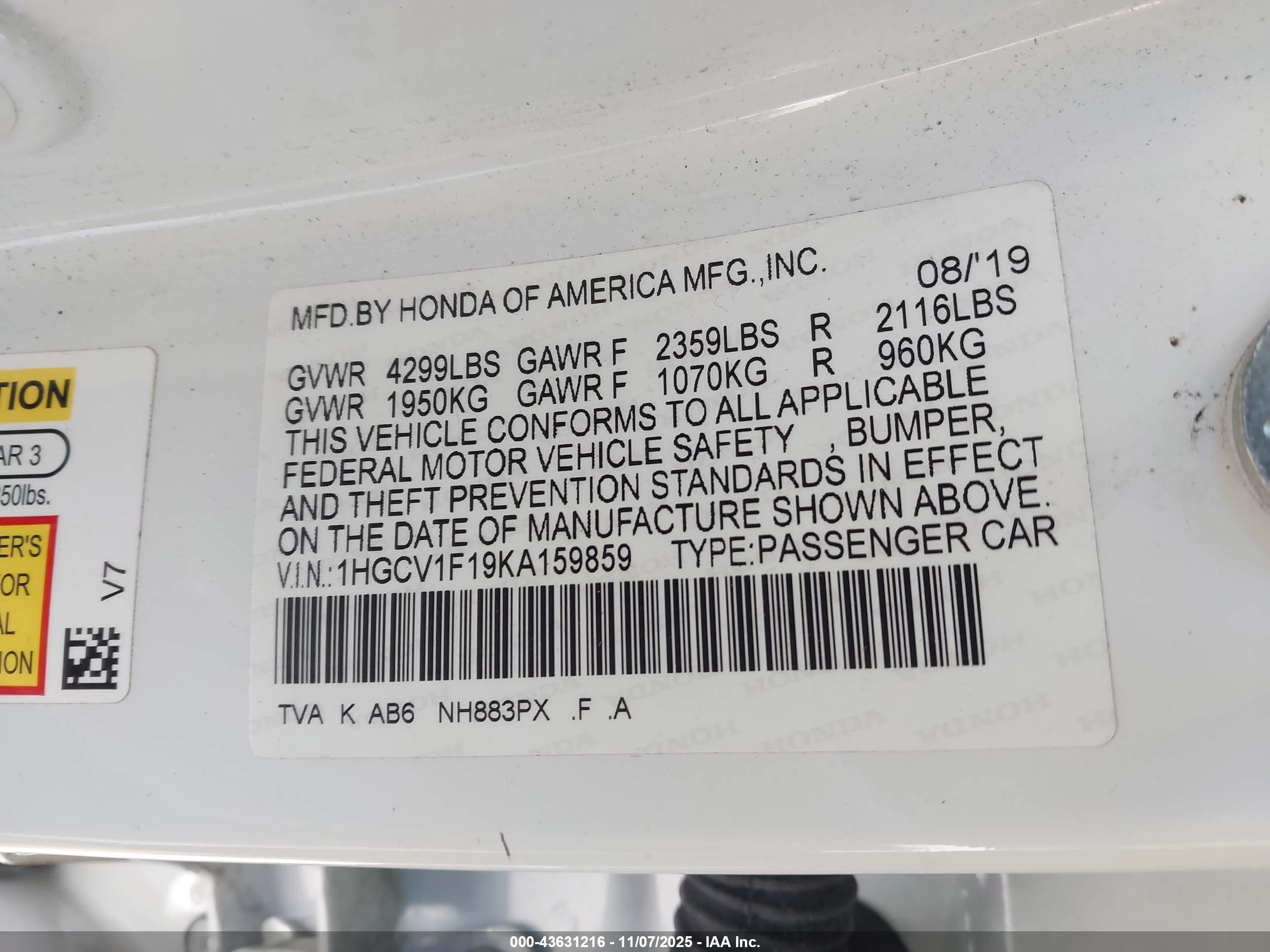 HONDA ACCORD image 9