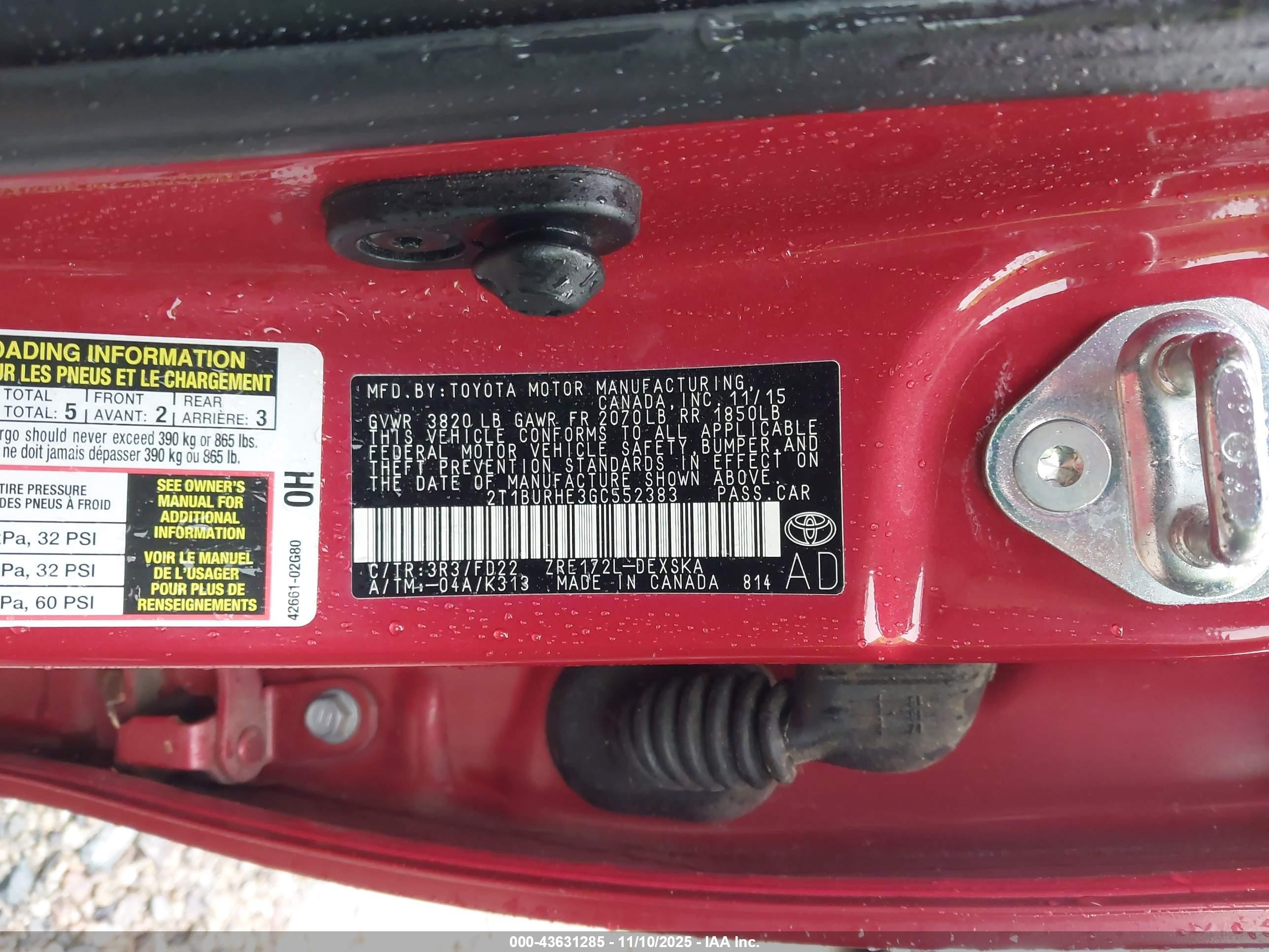 TOYOTA COROLLA image 9