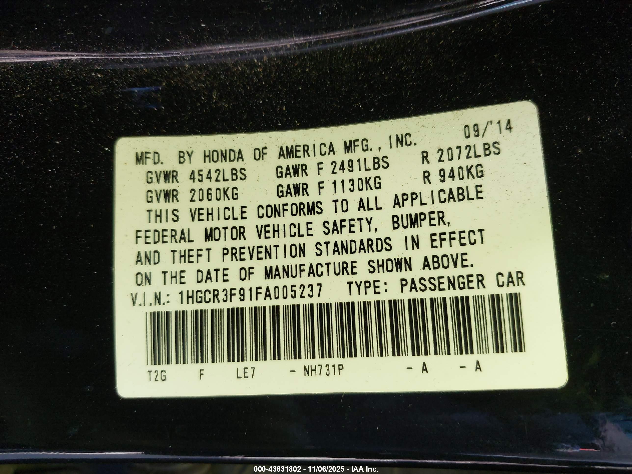 HONDA ACCORD image 9