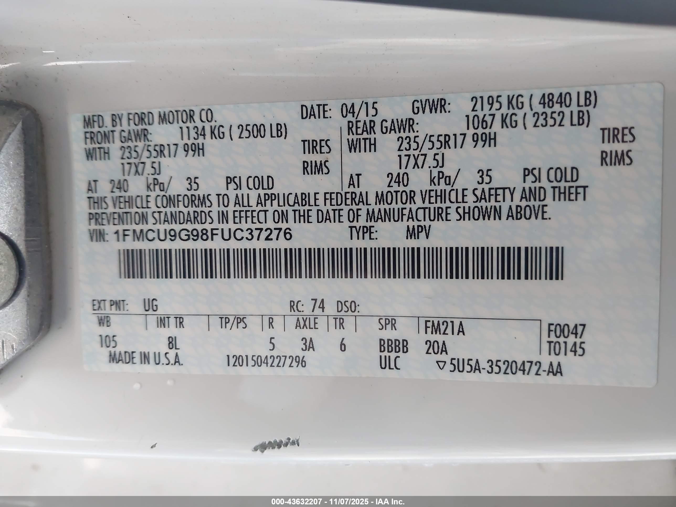 FORD ESCAPE image 9