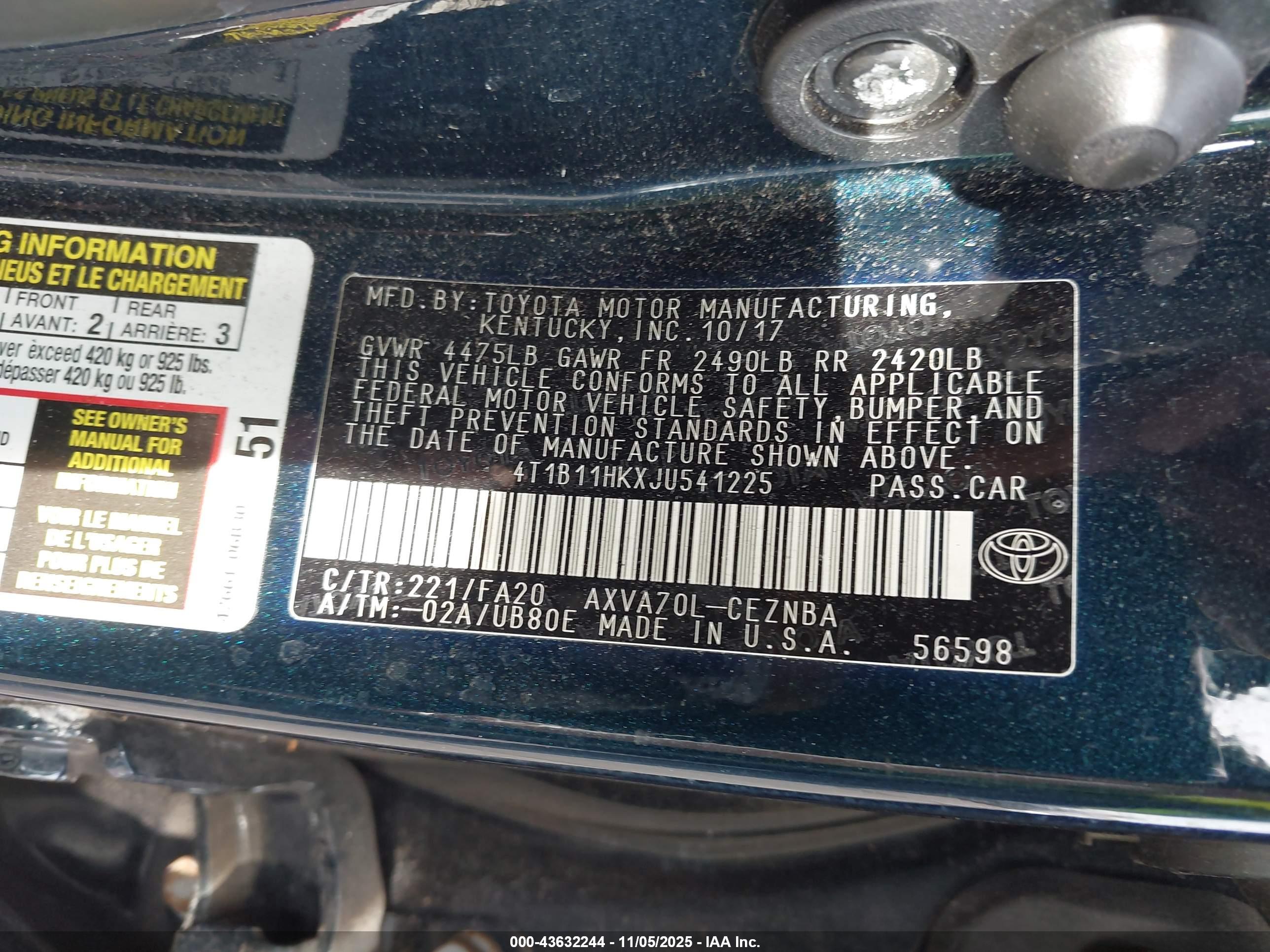 TOYOTA CAMRY image 9