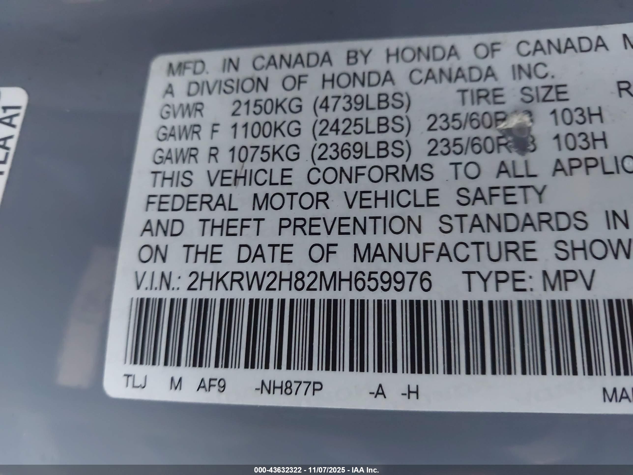 HONDA CR-V image 9