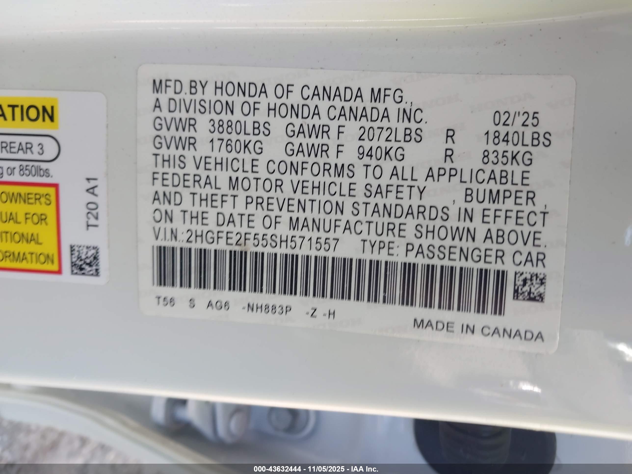 HONDA CIVIC image 9