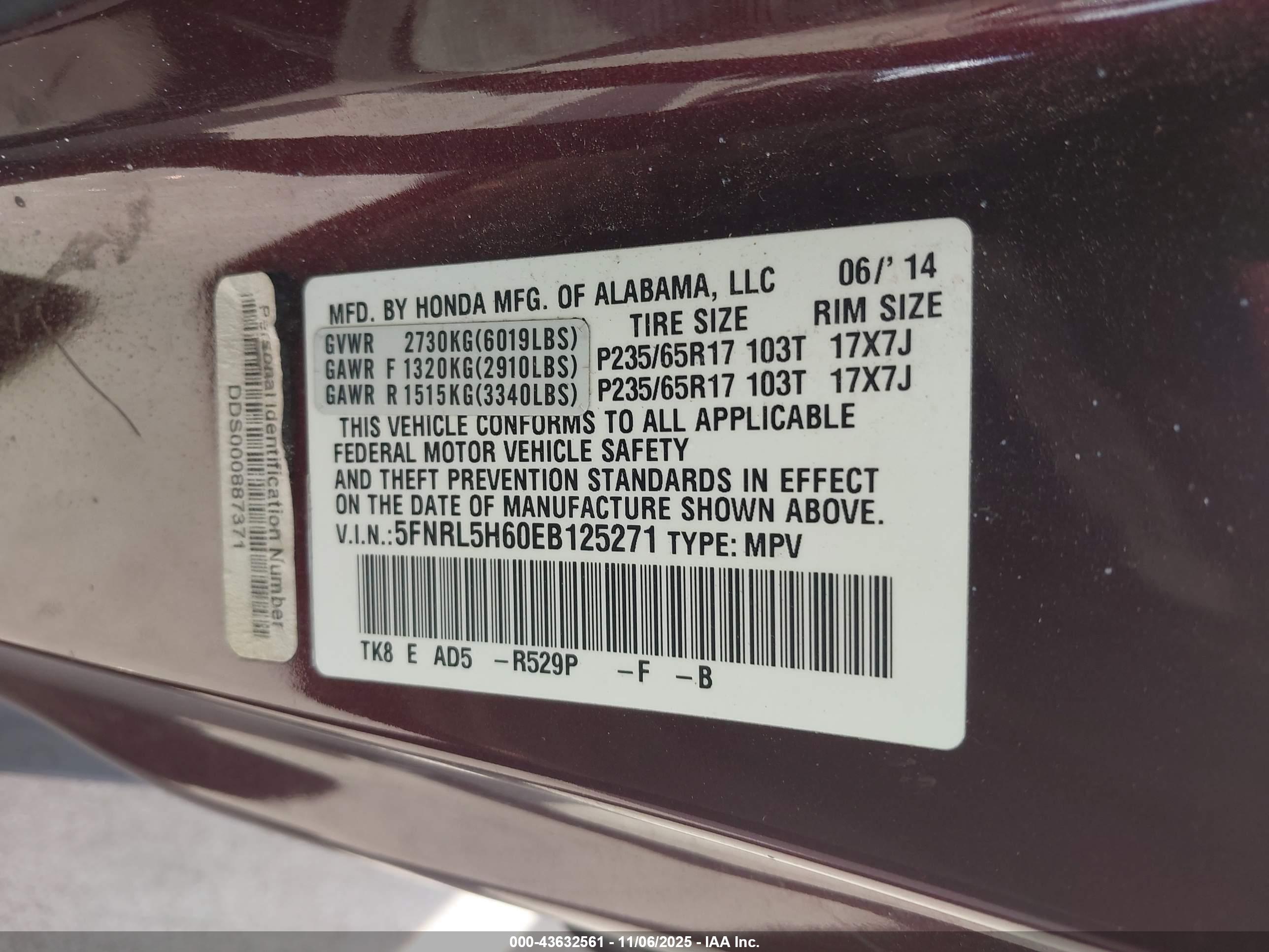 HONDA ODYSSEY image 9