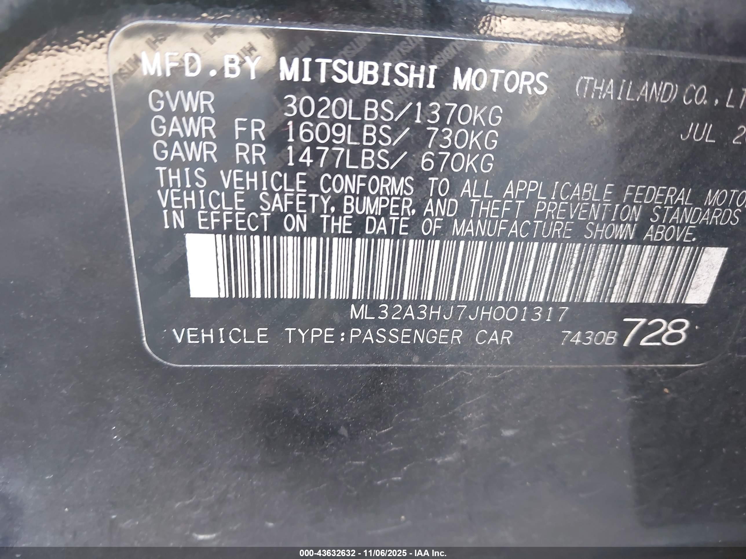 MITSUBISHI MIRAGE image 9