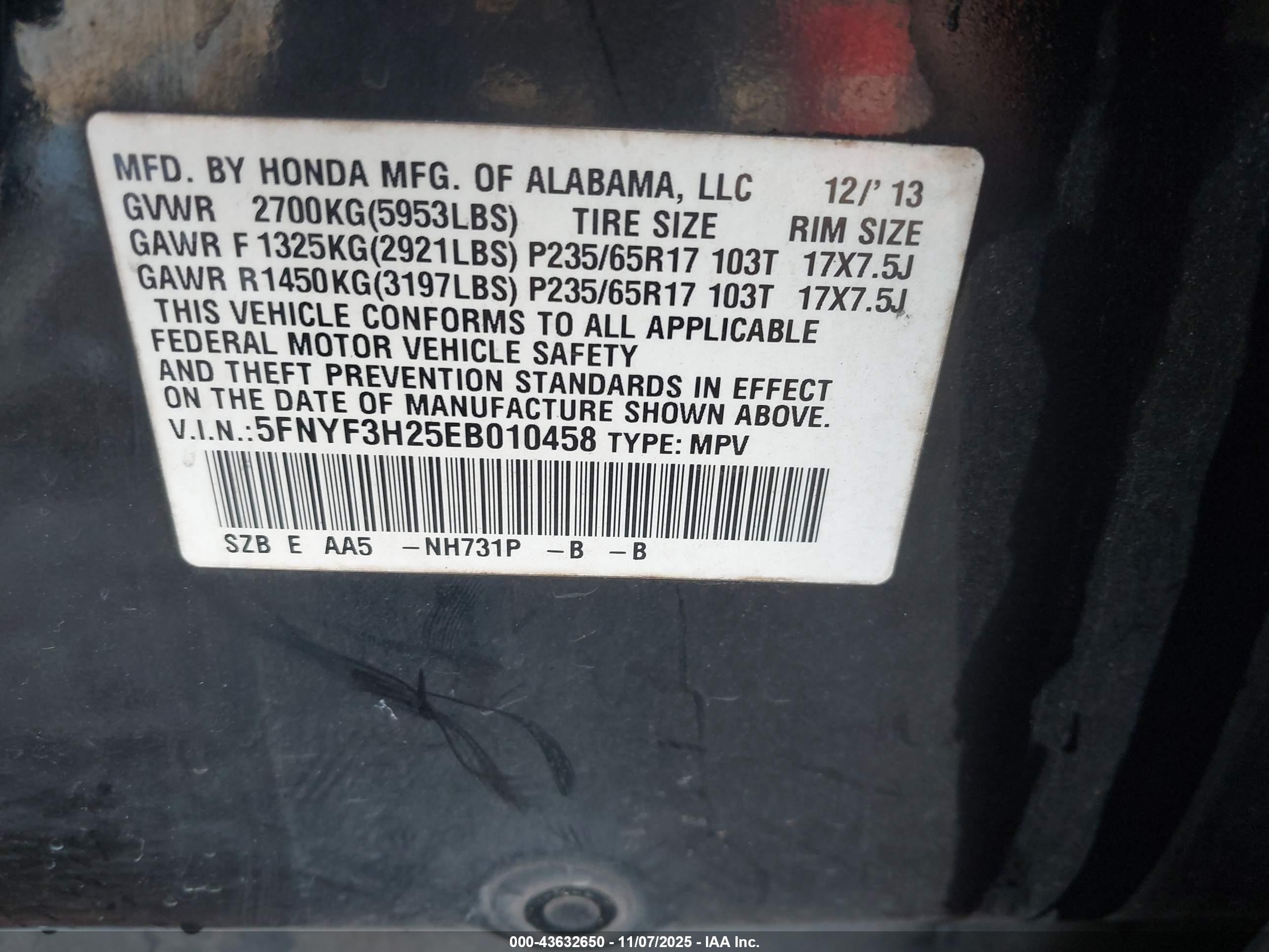 HONDA PILOT image 9