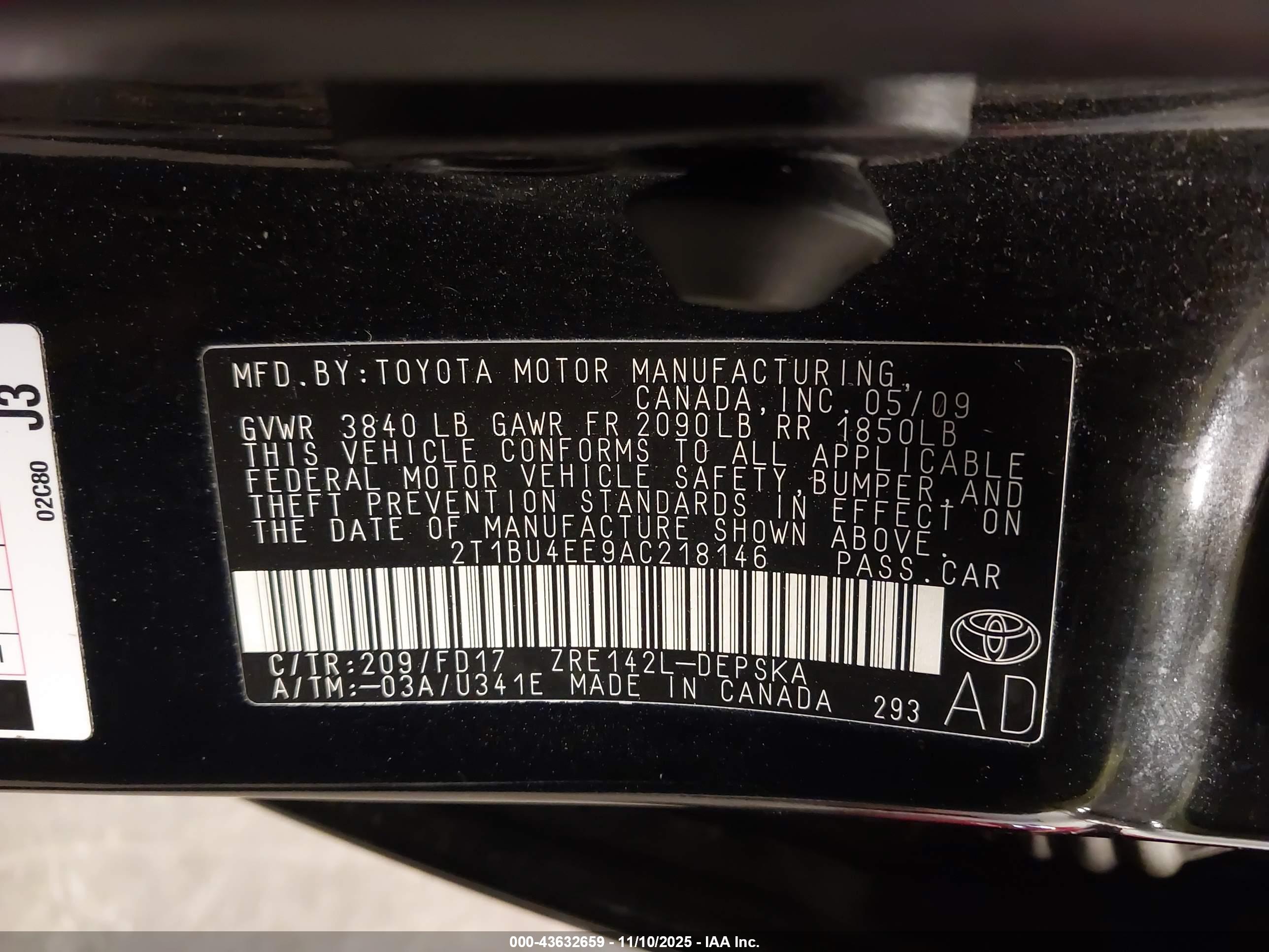 TOYOTA COROLLA image 9