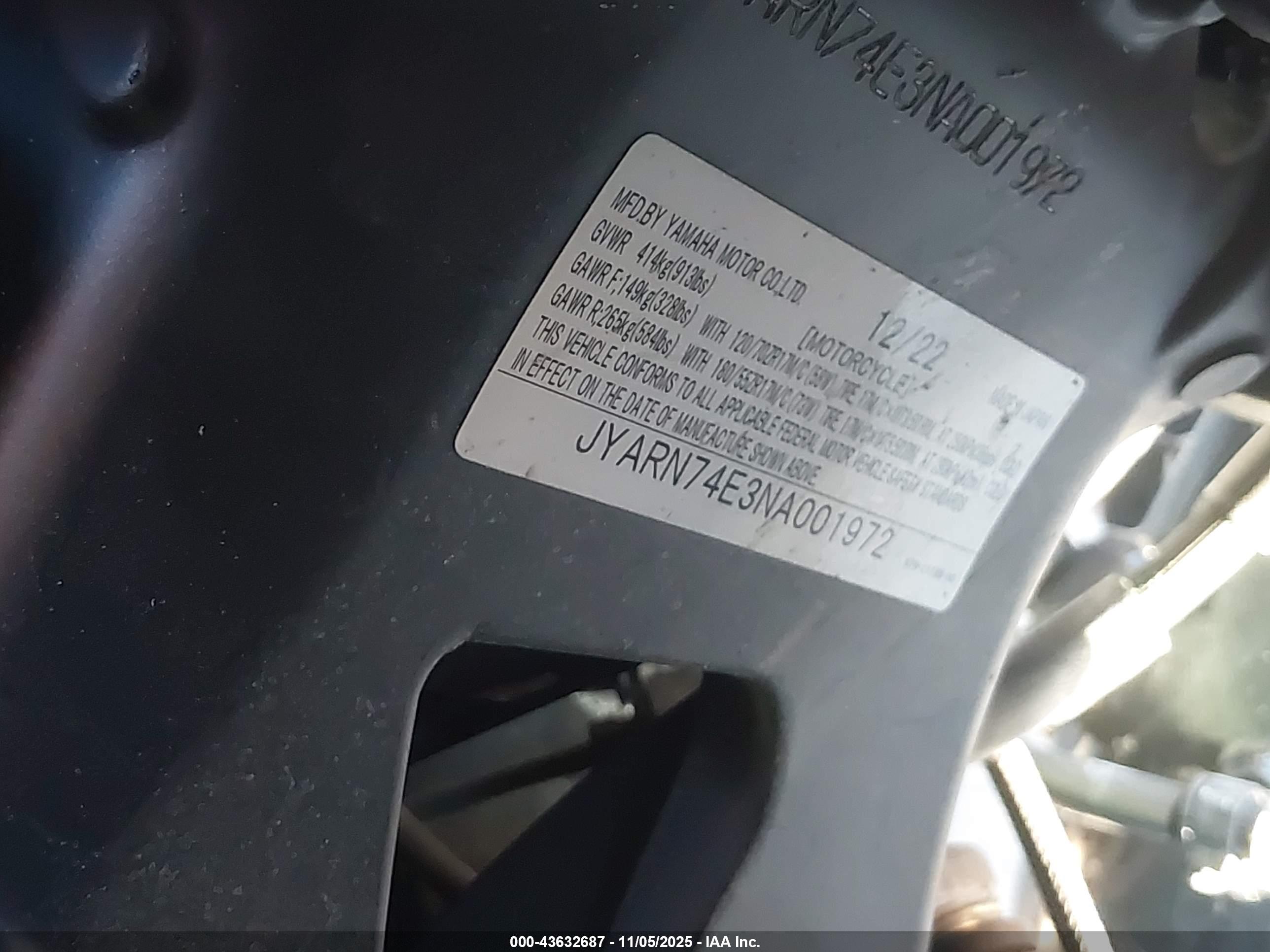 YAMAHA MTT09 image 10