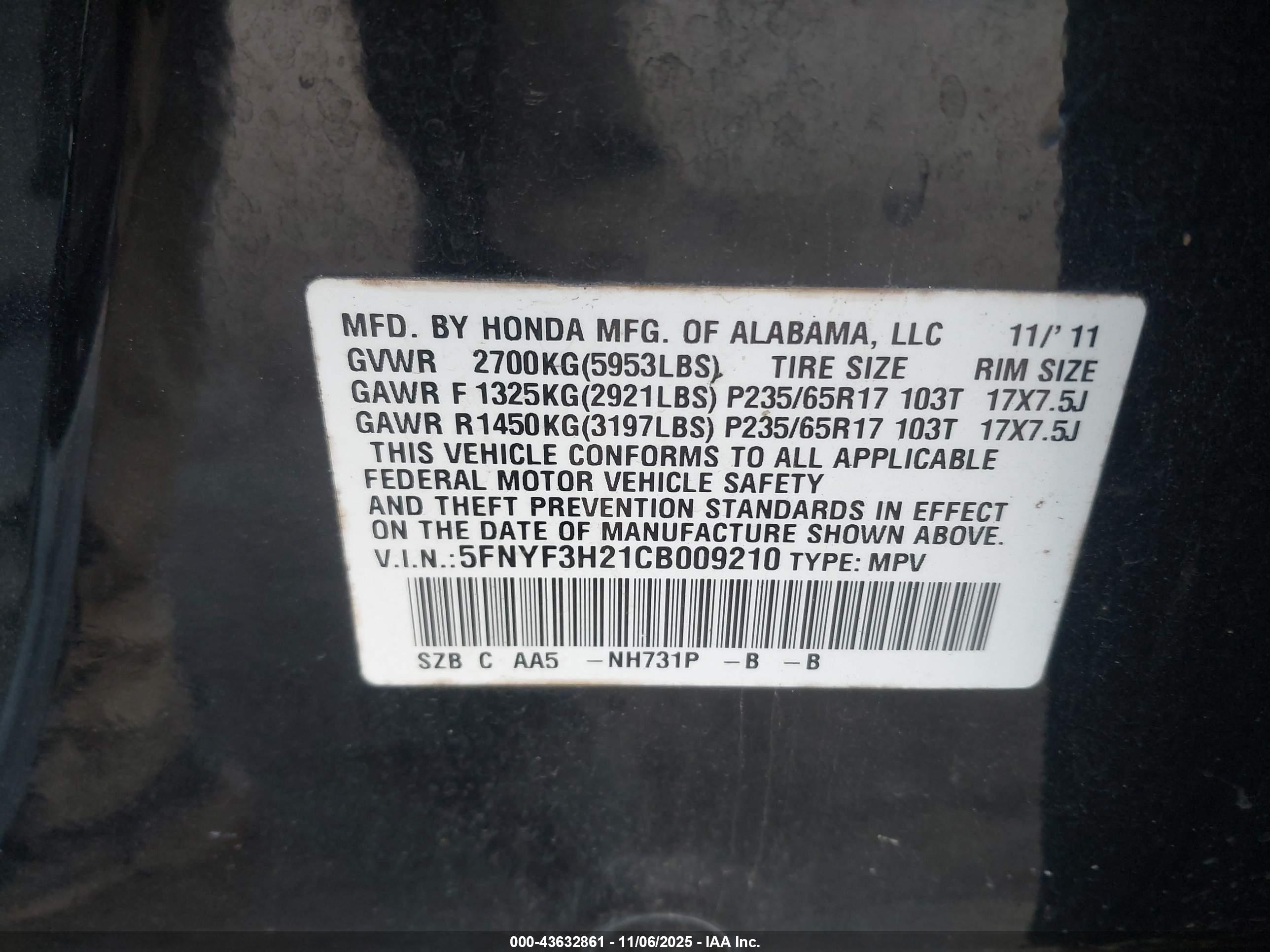 HONDA PILOT image 9