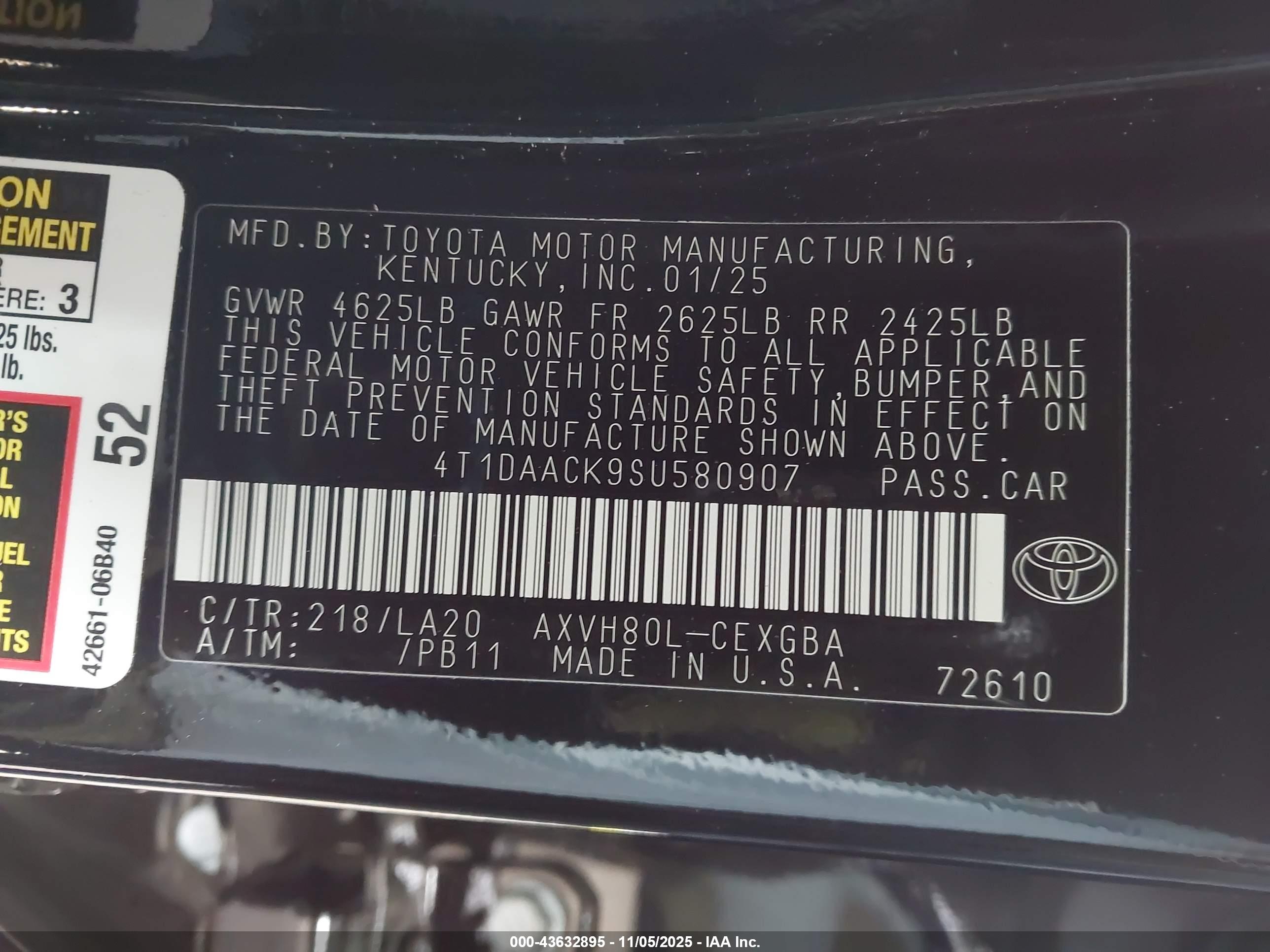 TOYOTA CAMRY image 9
