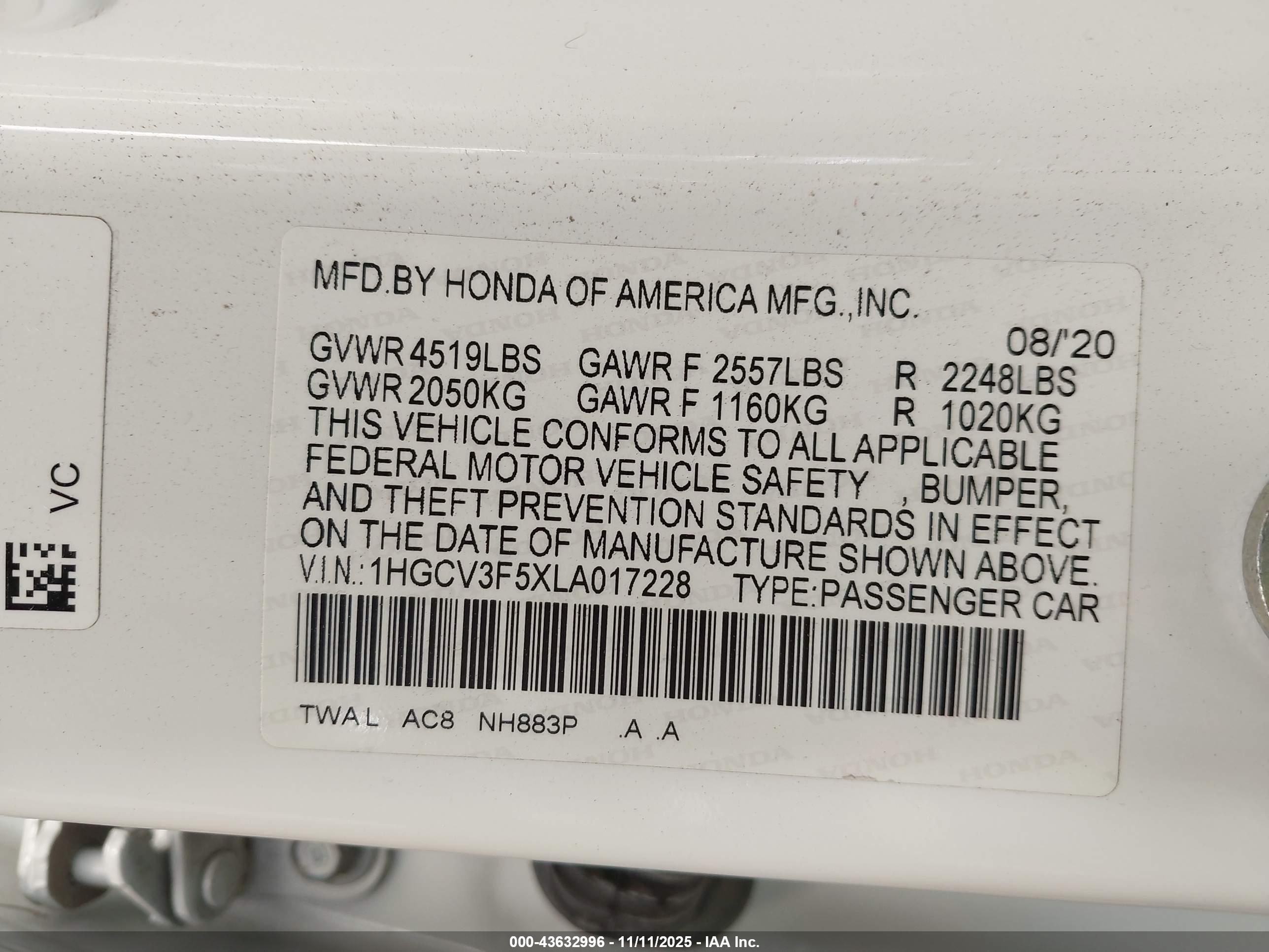 HONDA ACCORD image 9