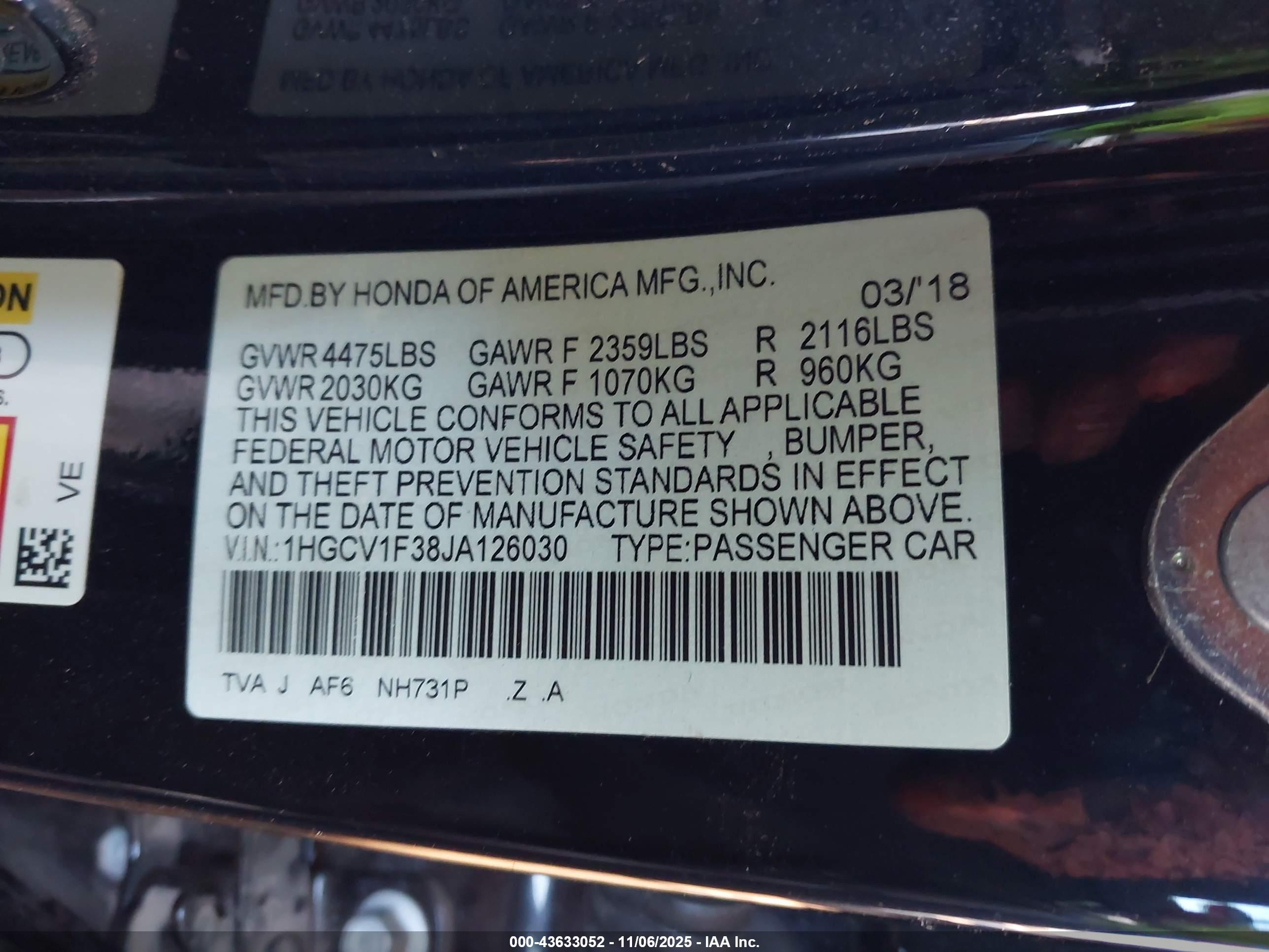 HONDA ACCORD image 9