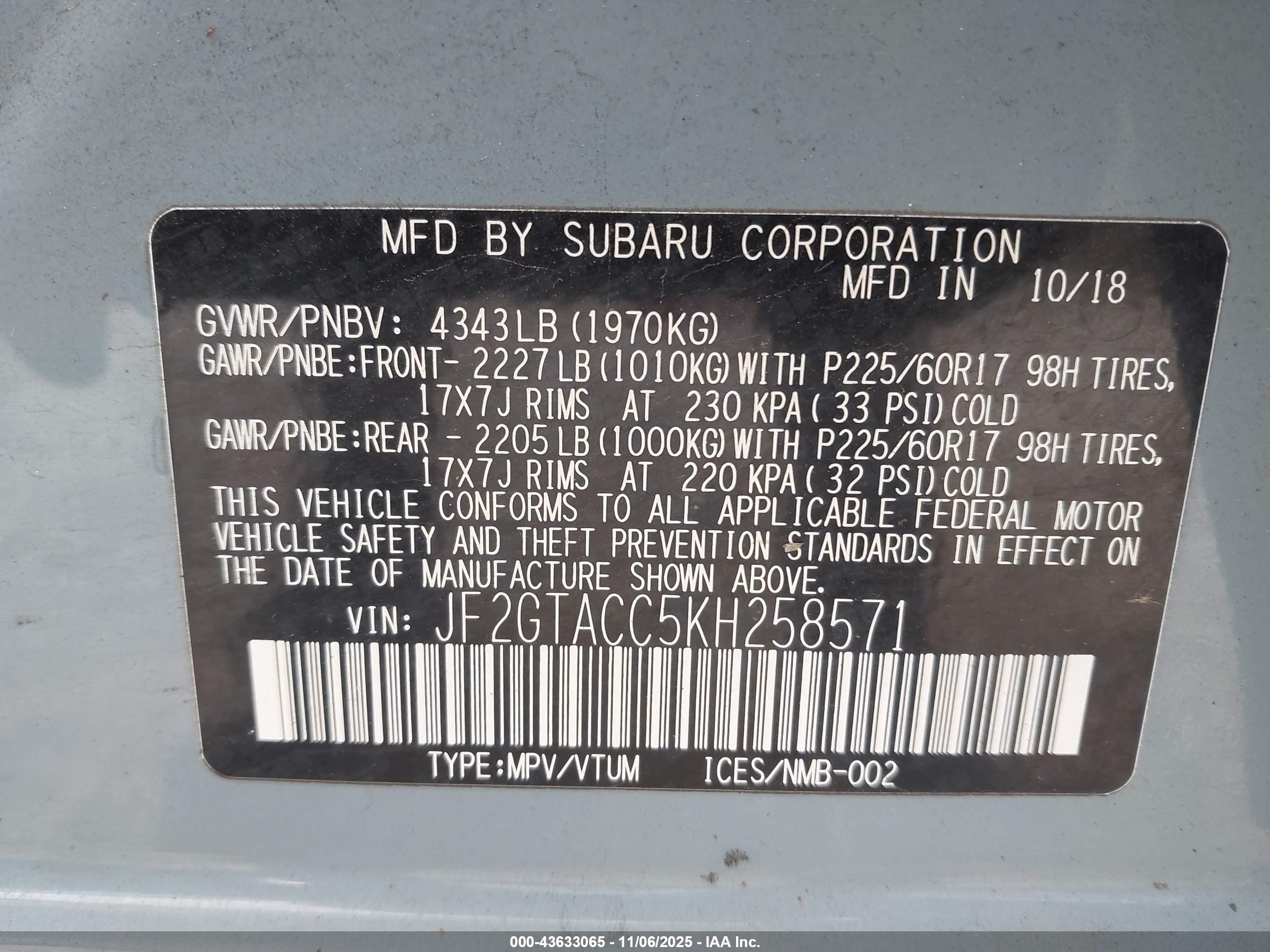 SUBARU CROSSTREK image 9