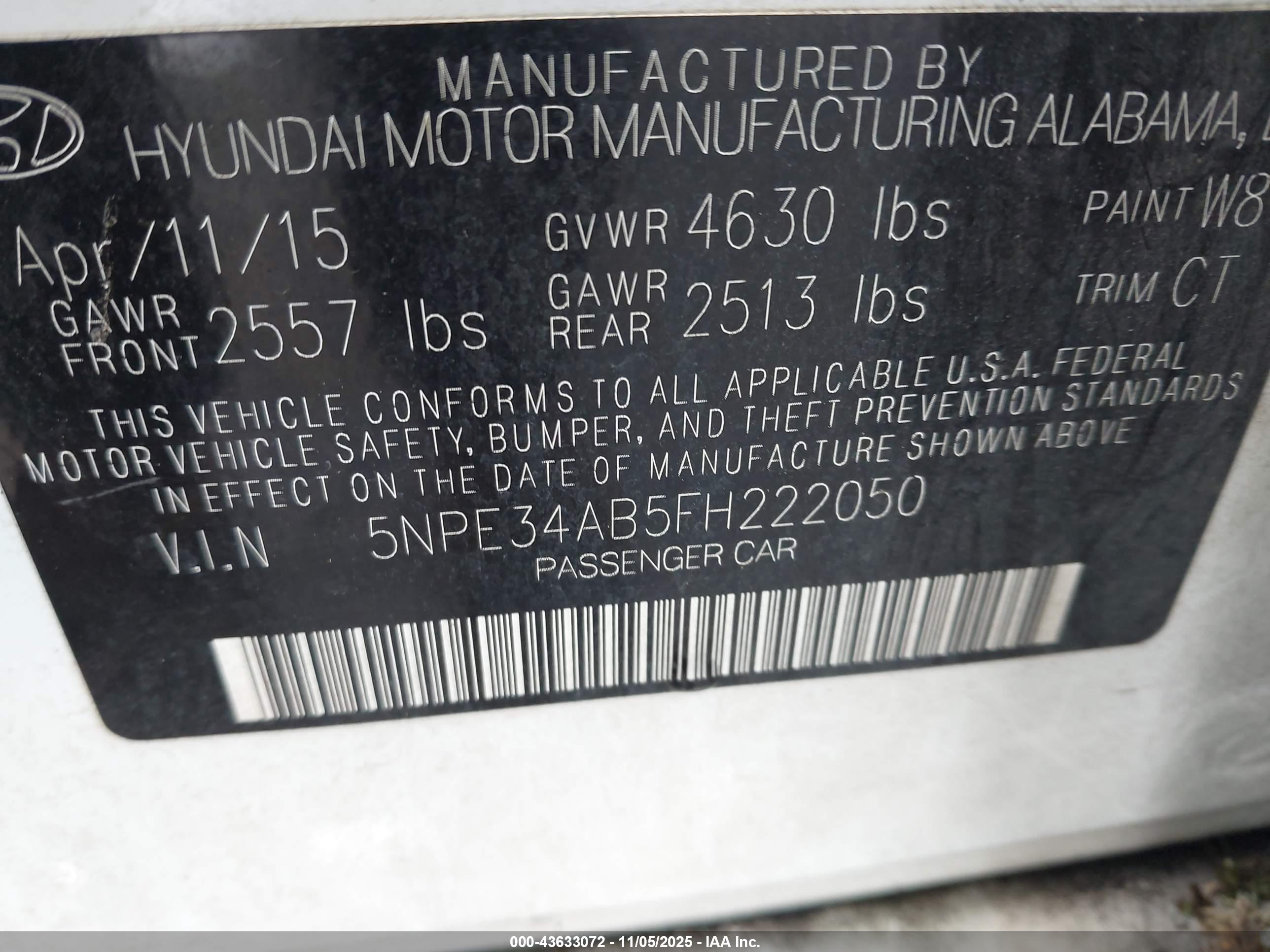 HYUNDAI SONATA image 9