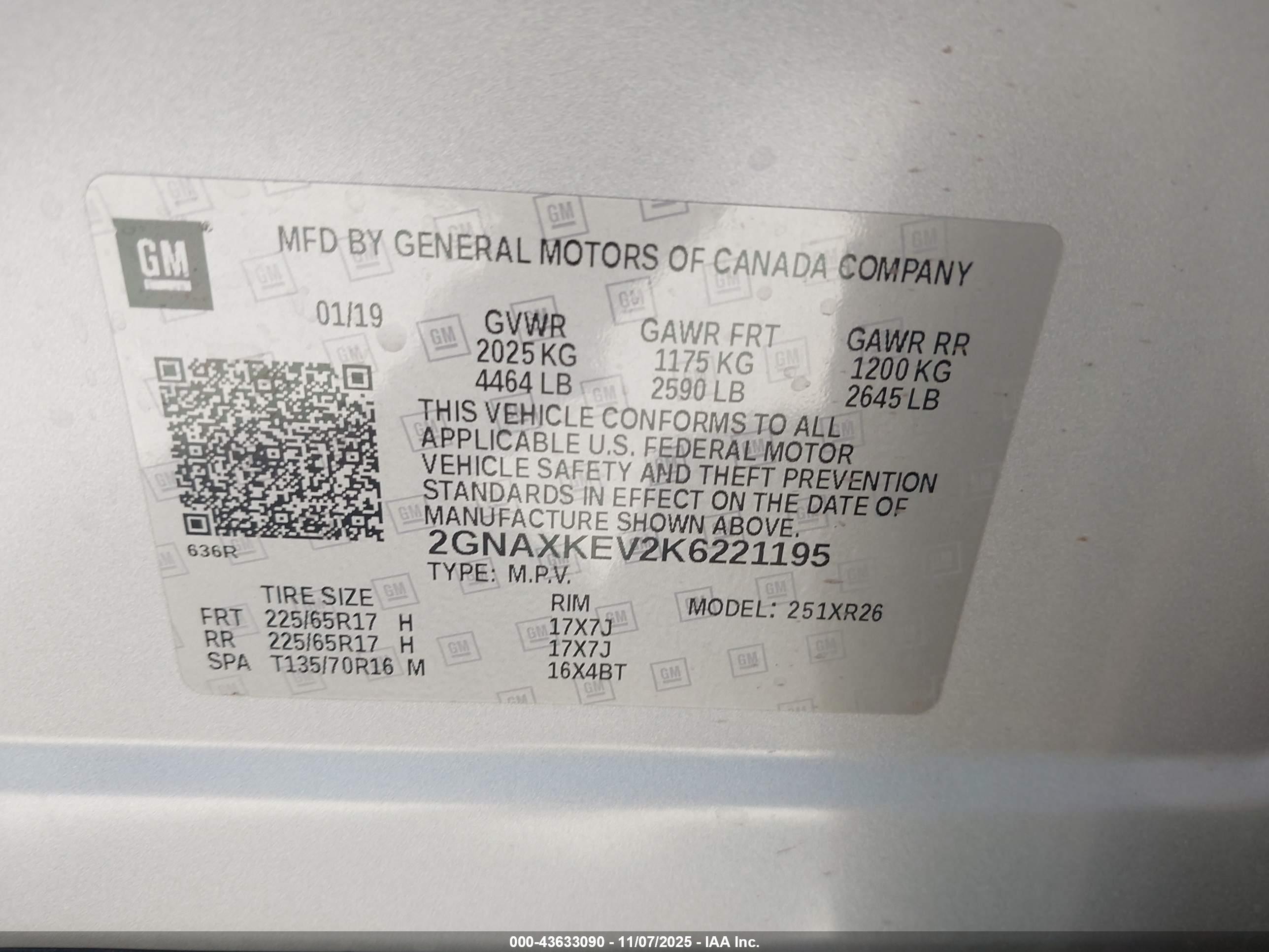 CHEVROLET EQUINOX image 9