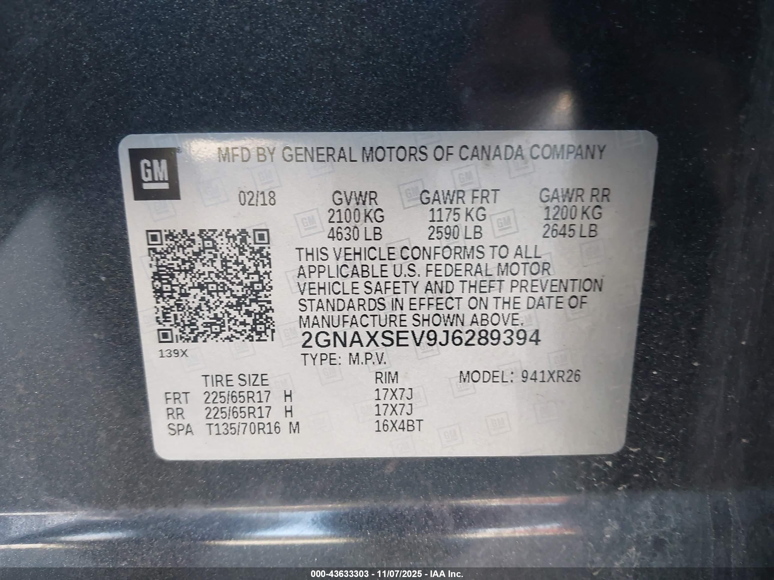 CHEVROLET EQUINOX image 9
